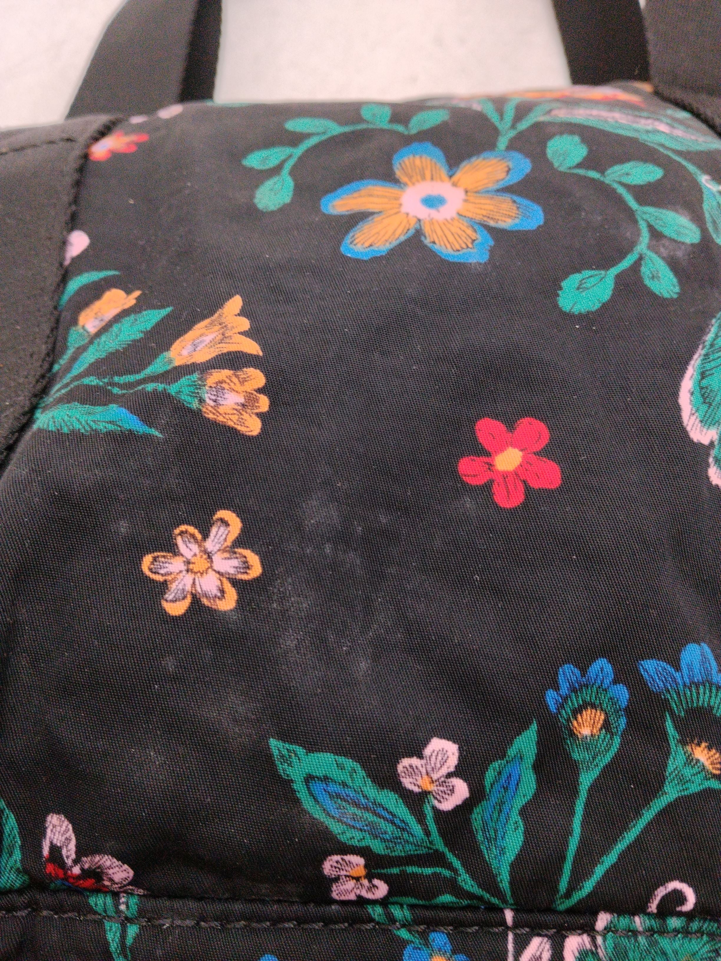 Kipling Women's Bag Black Floral Polyamide with Polyester Shoulder Bag - Image 5