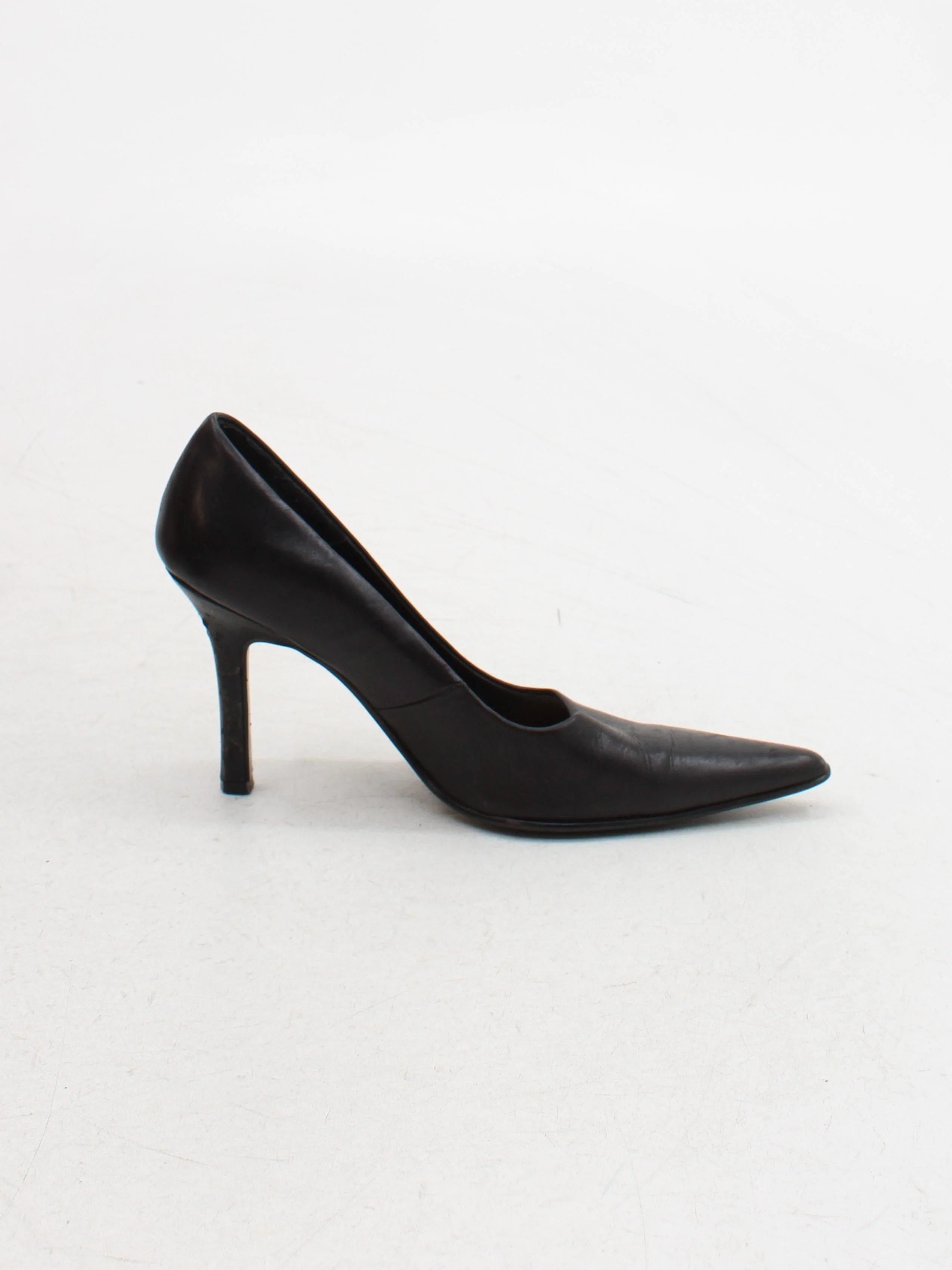 Kit Women's Heels UK 5 Black 100% Leather Court - Image 5