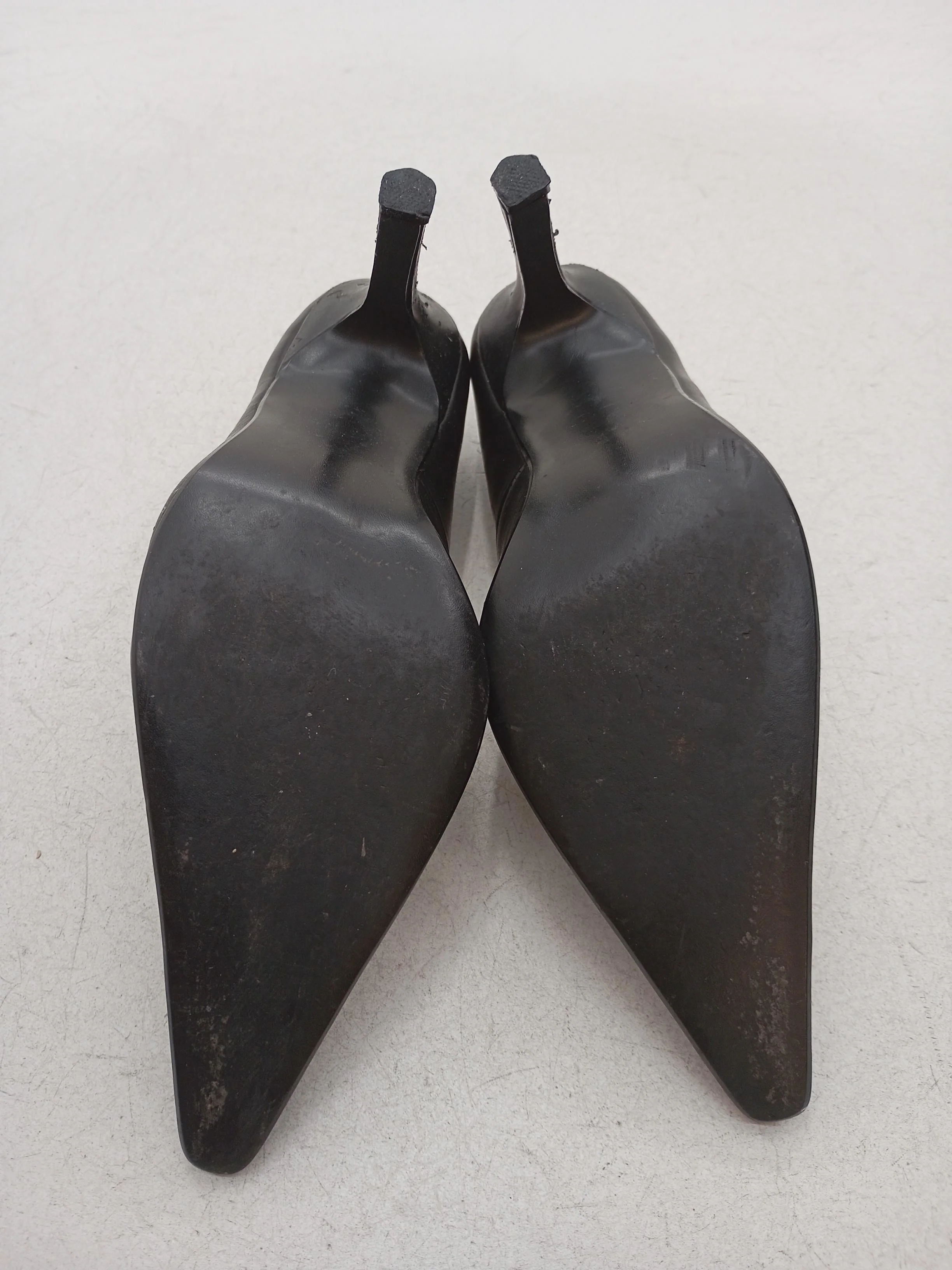Kit Women's Heels UK 5 Black 100% Leather Court - Image 6