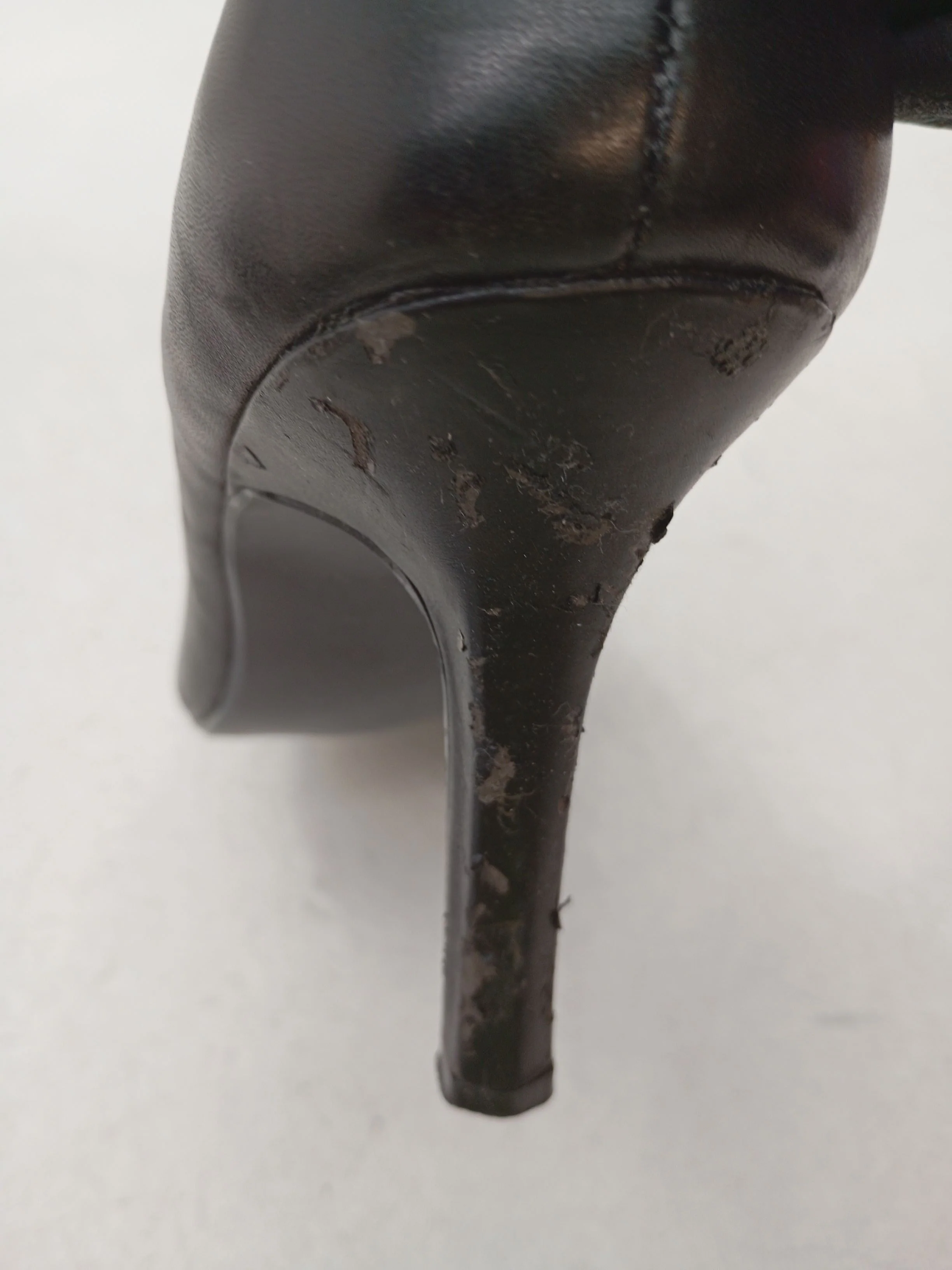Kit Women's Heels UK 5 Black 100% Leather Court - Image 8
