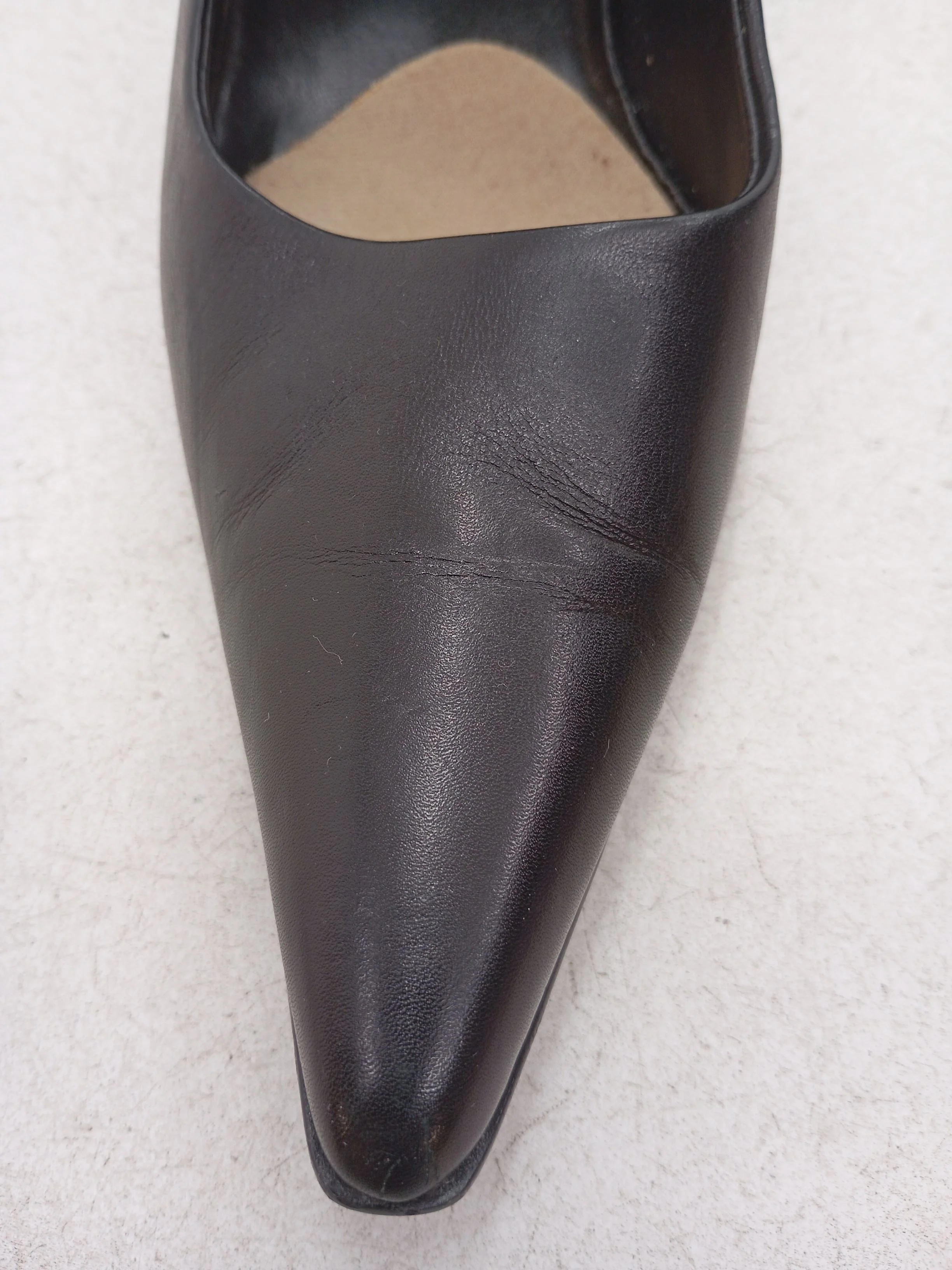 Kit Women's Heels UK 5 Black 100% Leather Court - Image 9