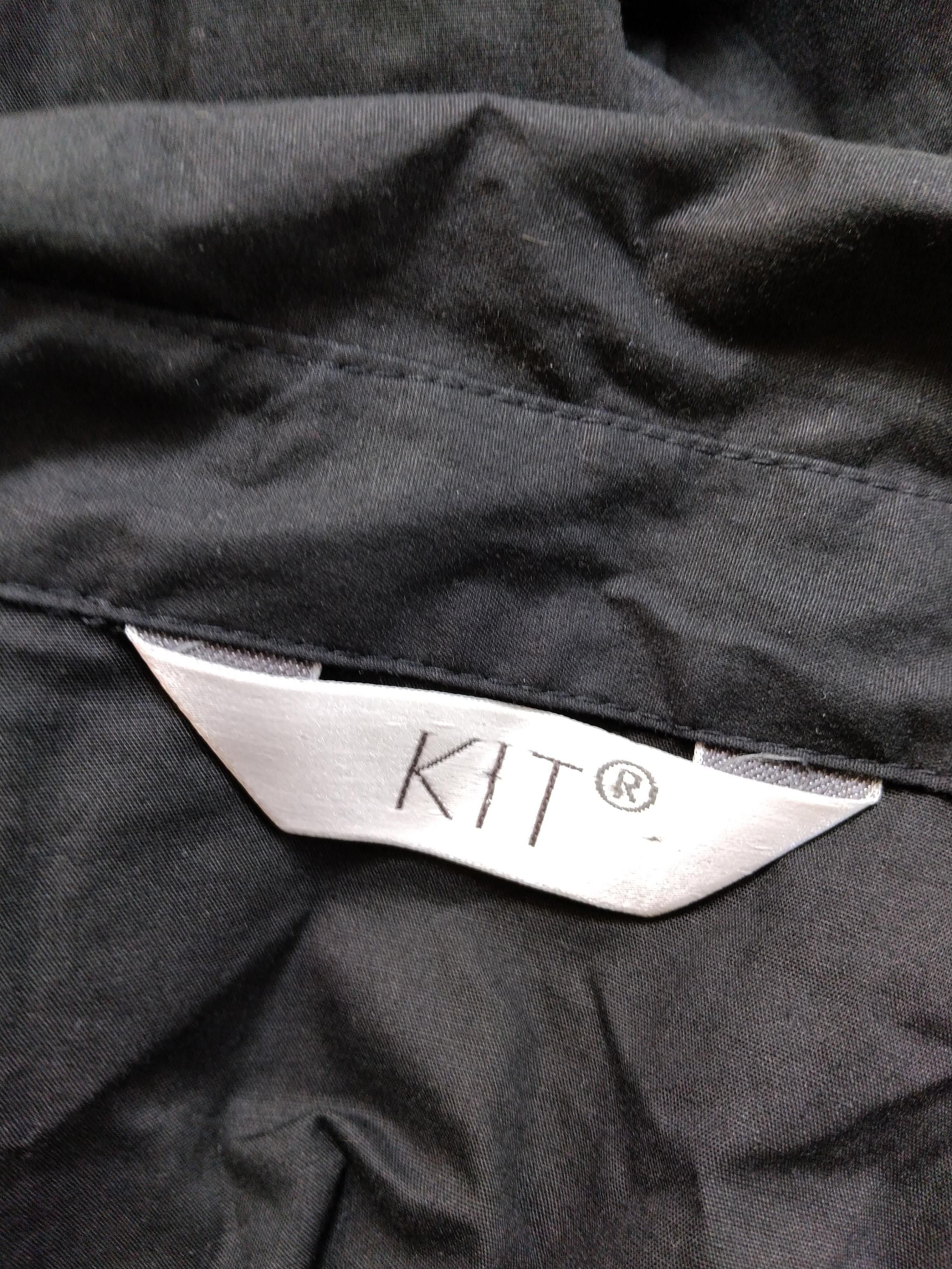 Kit Women's Shirt S Black Cotton with Elastane Long Sleeve Collared Basic - Image 5