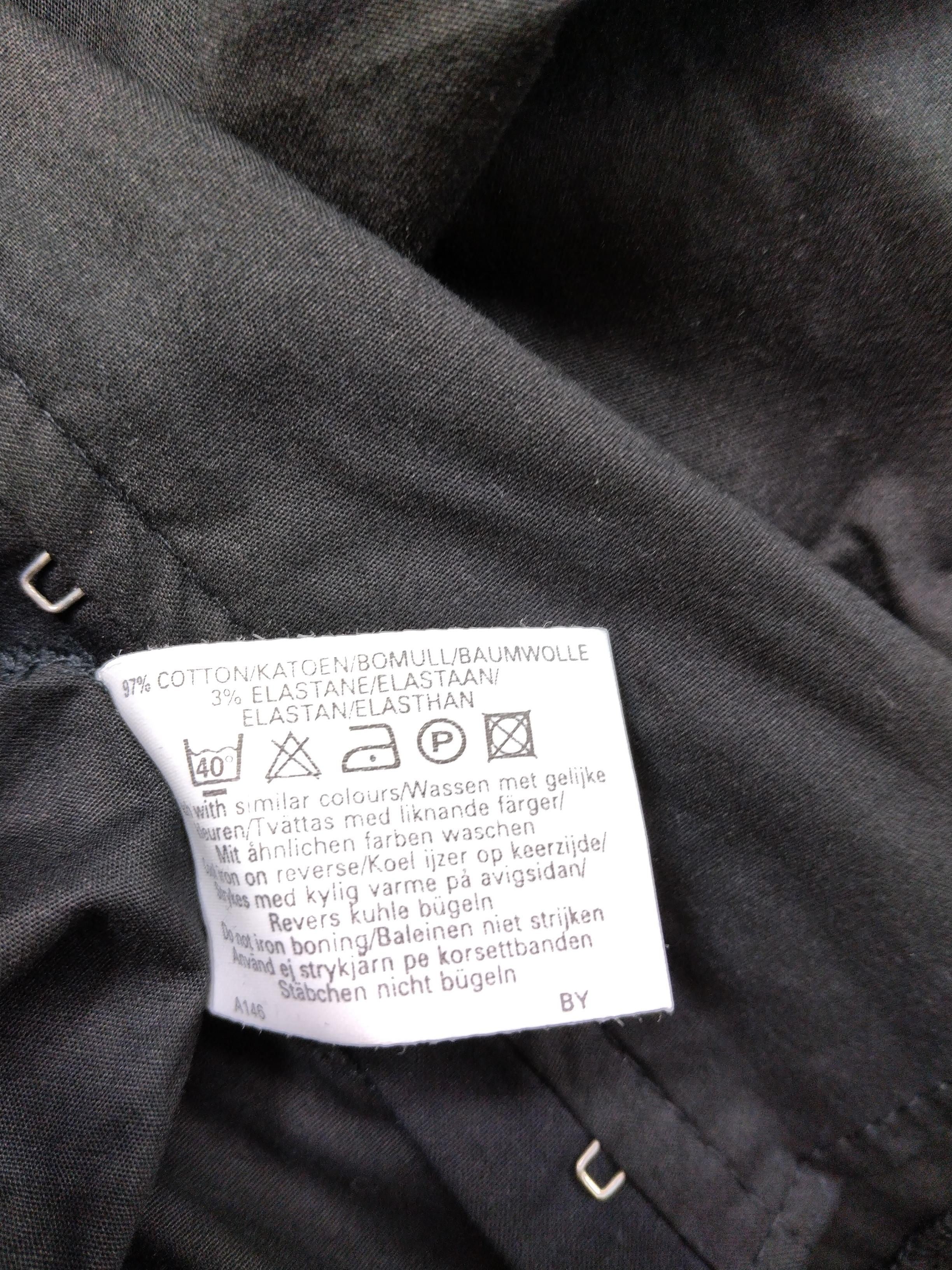 Kit Women's Shirt S Black Cotton with Elastane Long Sleeve Collared Basic - Image 6