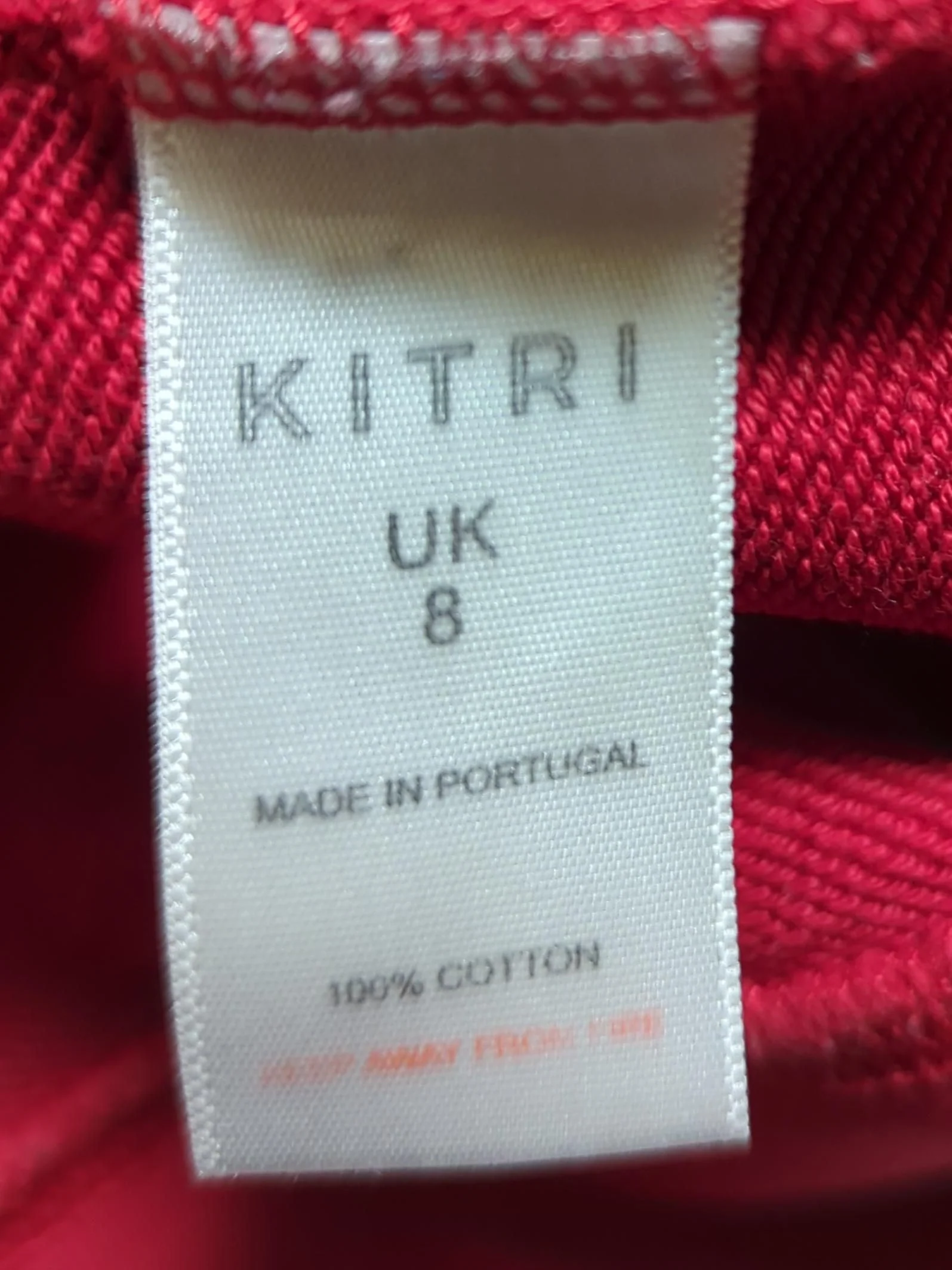 Kitri Men's Hoodie S Red 100% Cotton Pullover - Image 6