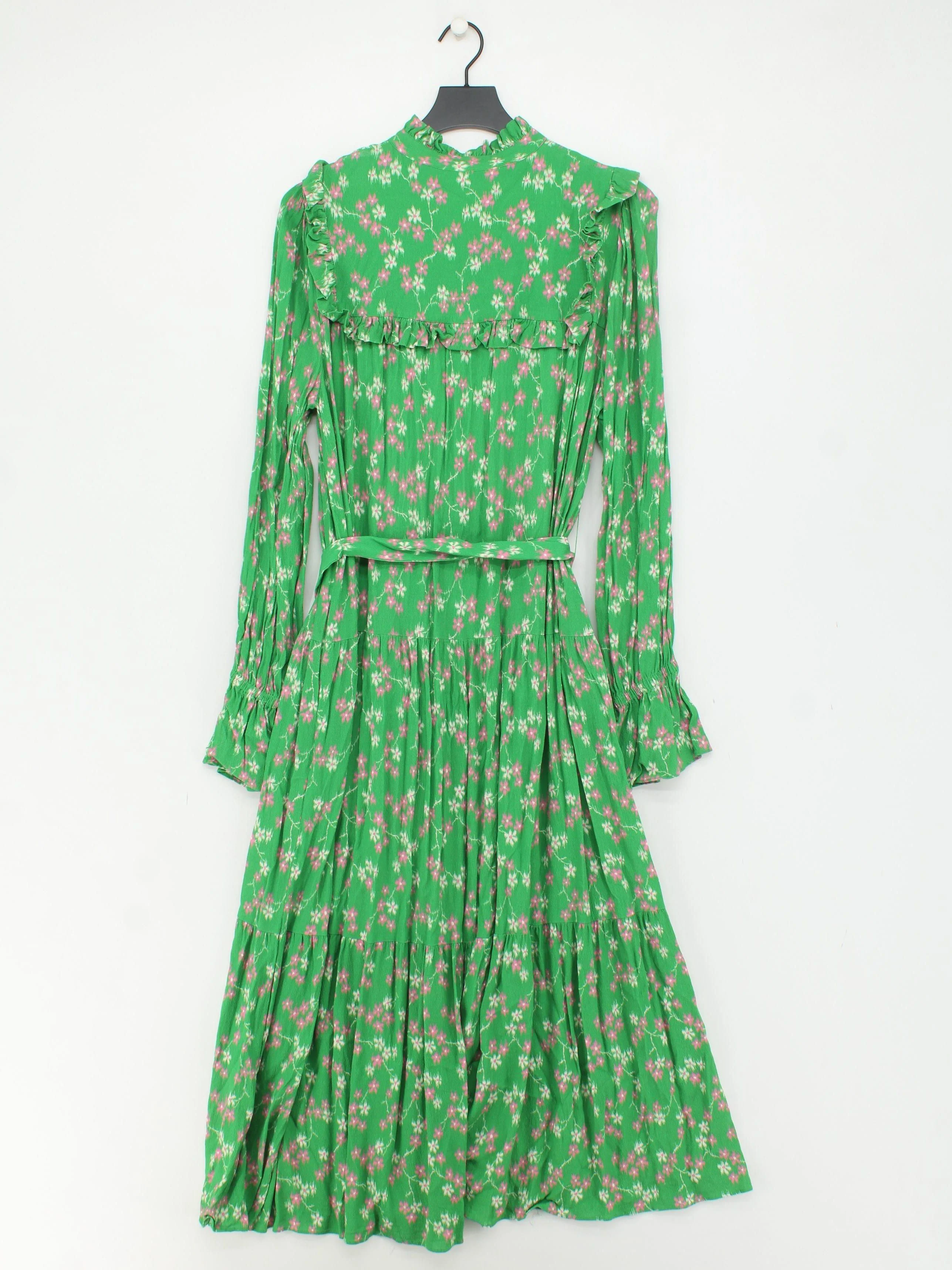kitri Shirt Midi Dress UK16 in Green - Image 2