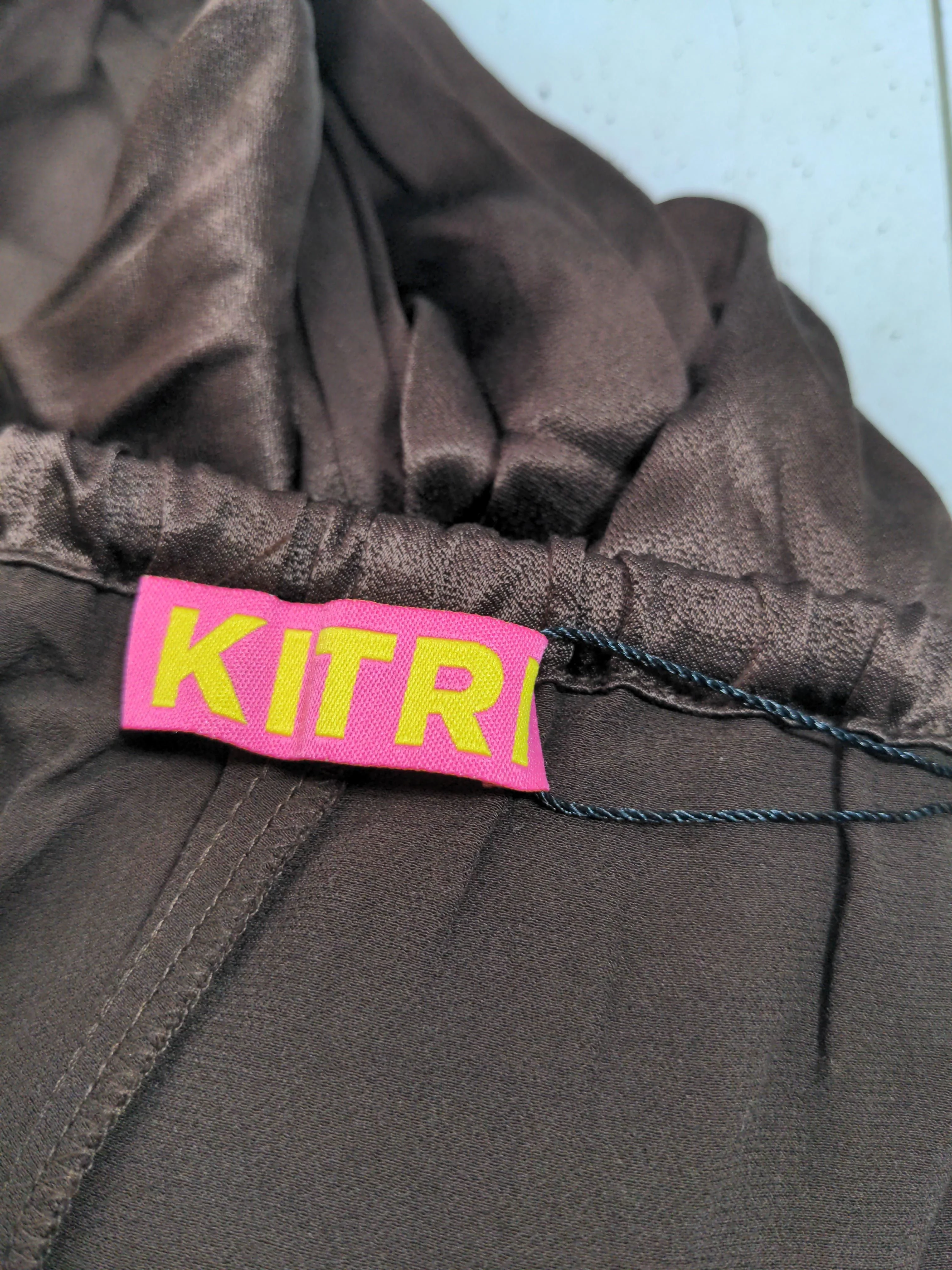 Kitri Women's Trousers UK 14 Brown Viscose with Rayon Capri New with tags - Image 5