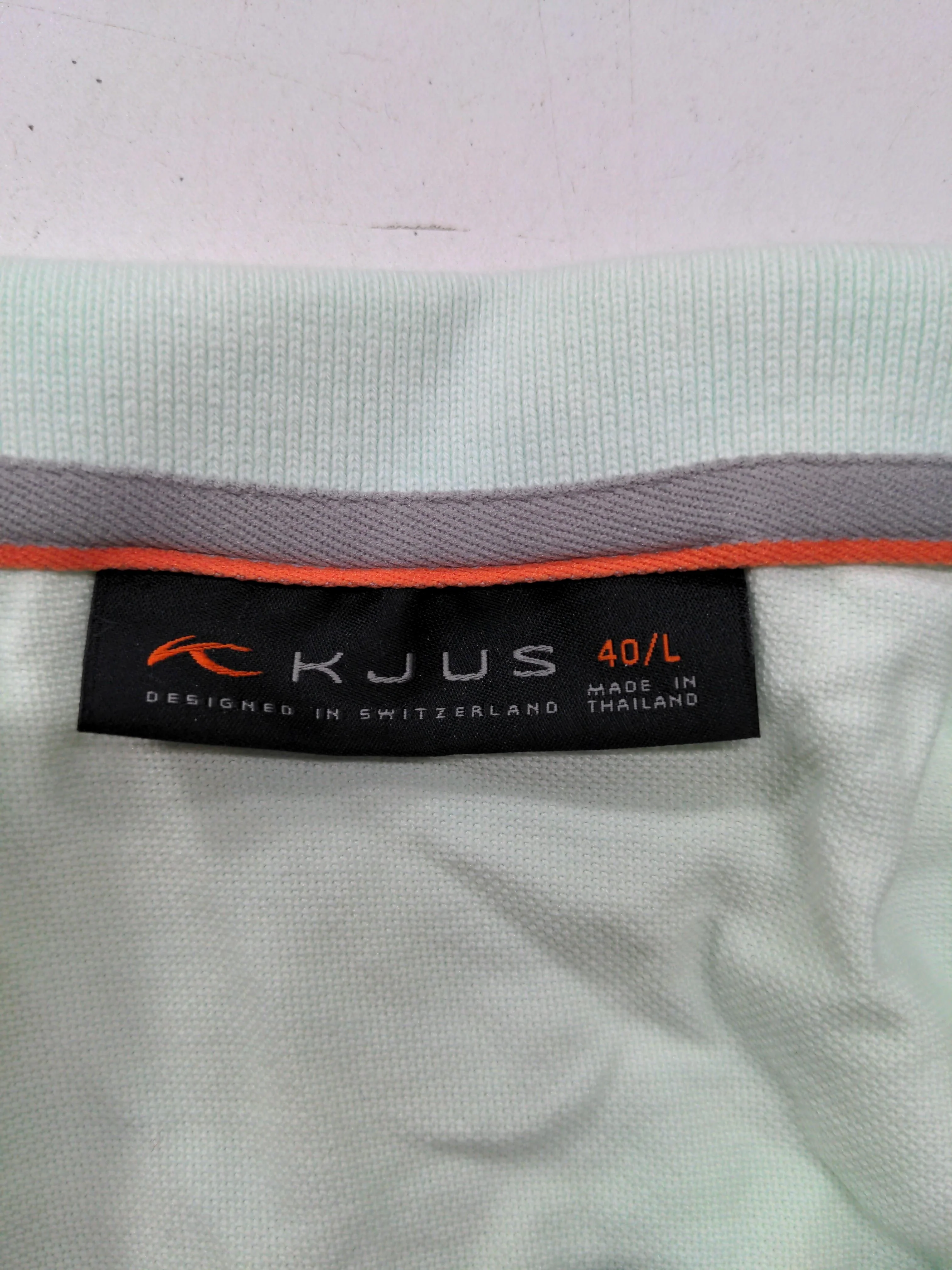 KJUS Men's Polo L Green Polyamide with Cotton Basic - Image 5