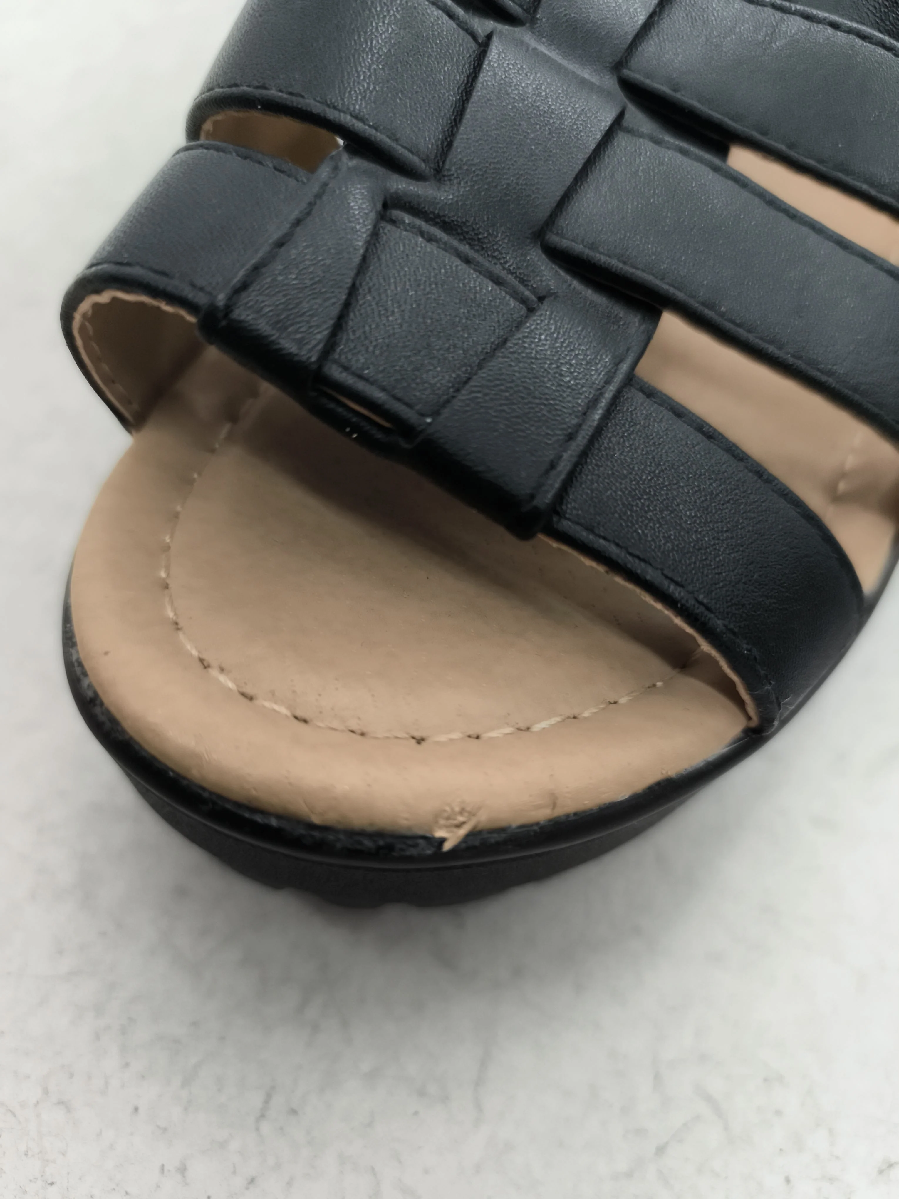 Koi Footwear Women's Sandals UK 6.5 Black 100% Faux Leather Gladiator - Image 9