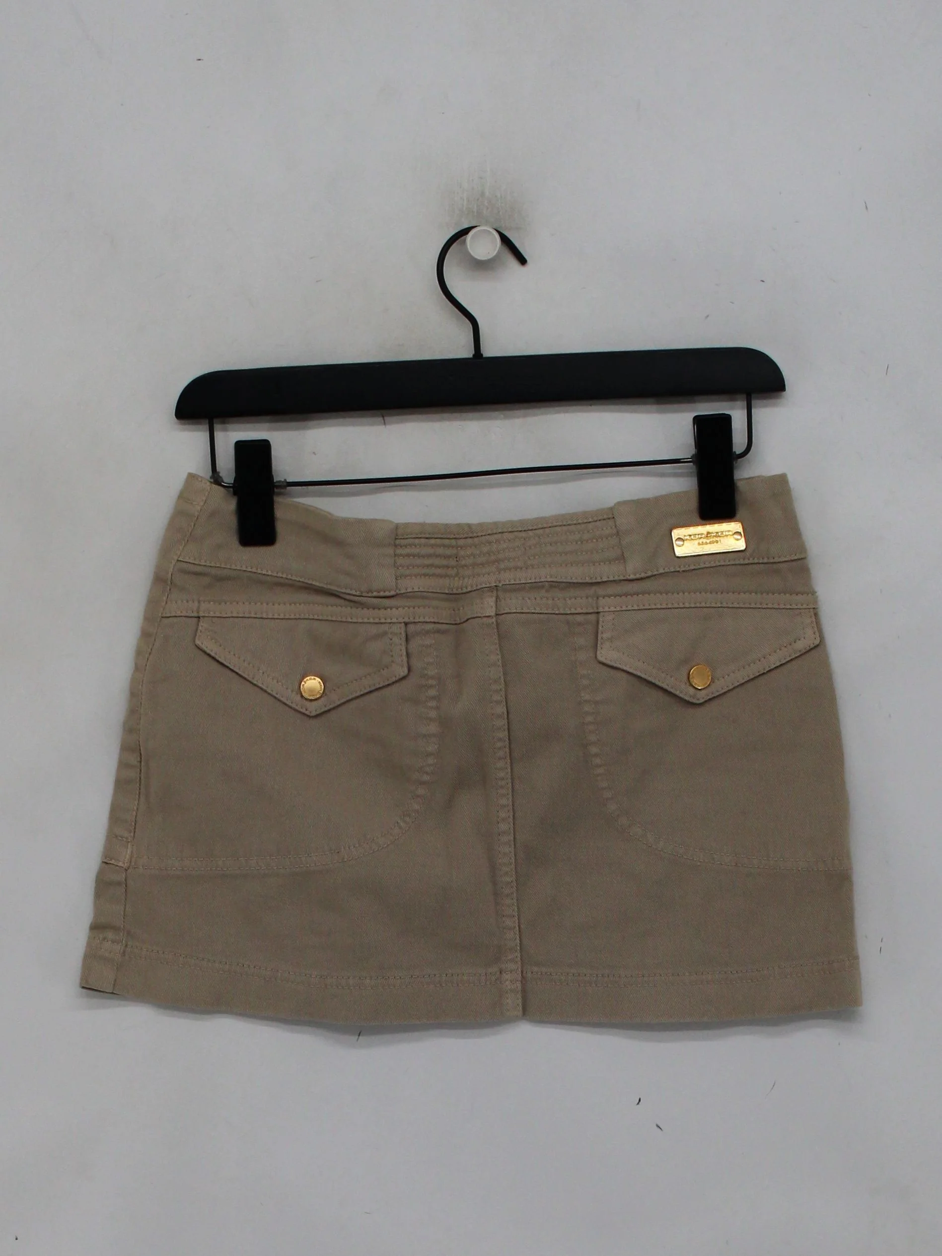 Kor Kor Women's Mini Skirt UK 10 Tan Cotton with Elastane Short Mini - Image 2