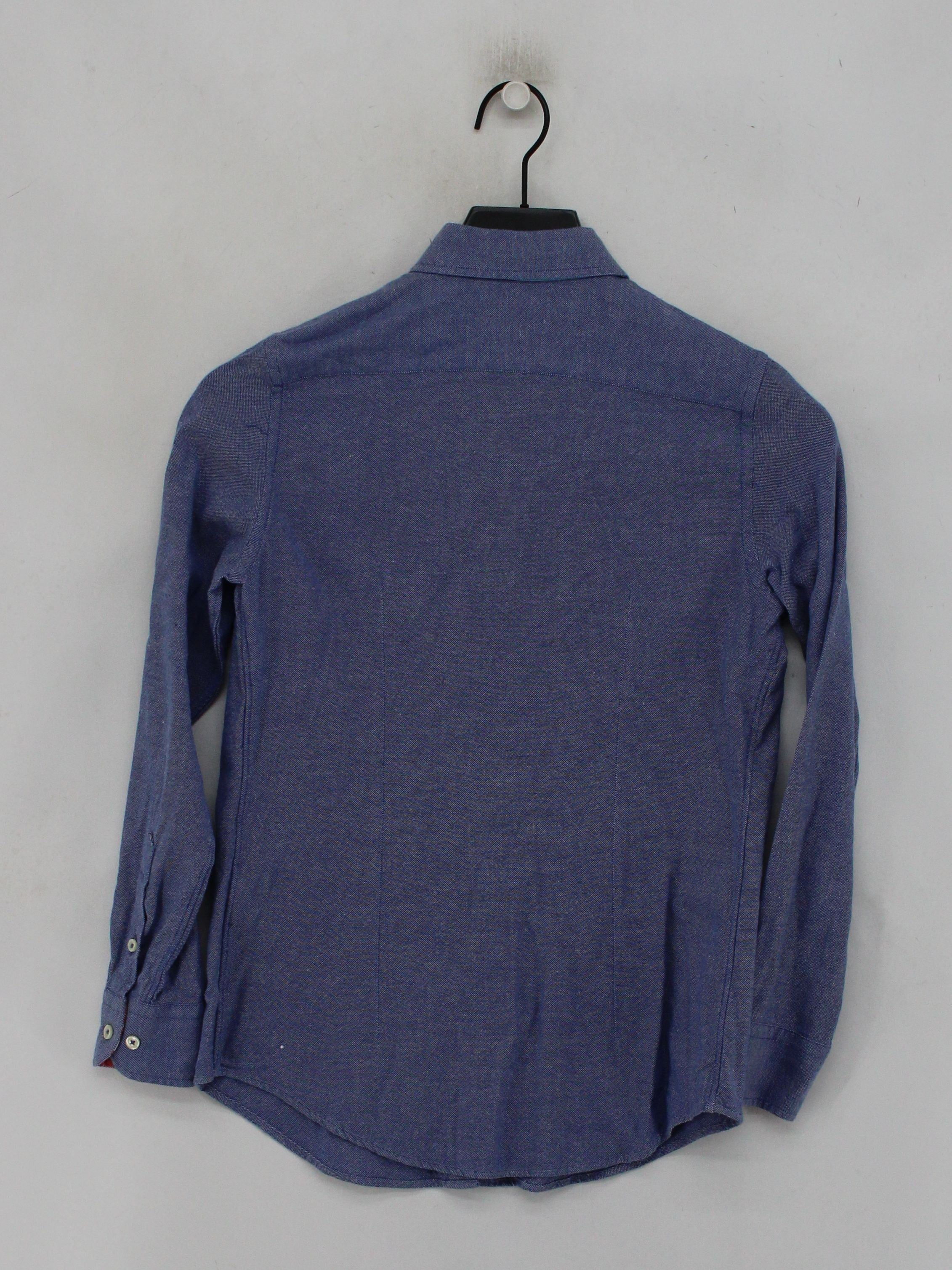 Koy Clothing Women's Shirt UK 8 Blue 100% Cotton Long Sleeve Collared Basic - Image 2