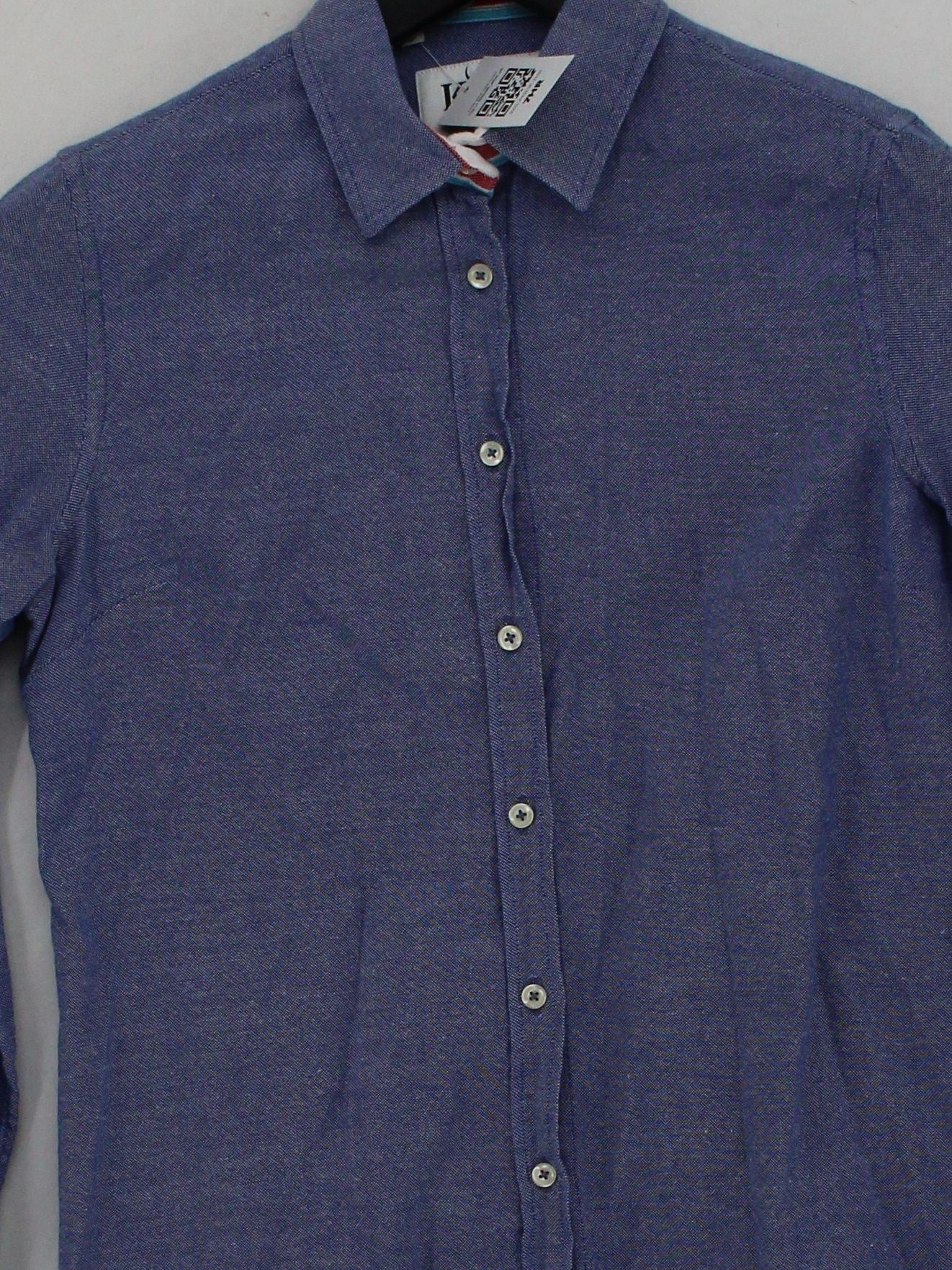 Koy Clothing Women's Shirt UK 8 Blue 100% Cotton Long Sleeve Collared Basic - Image 3