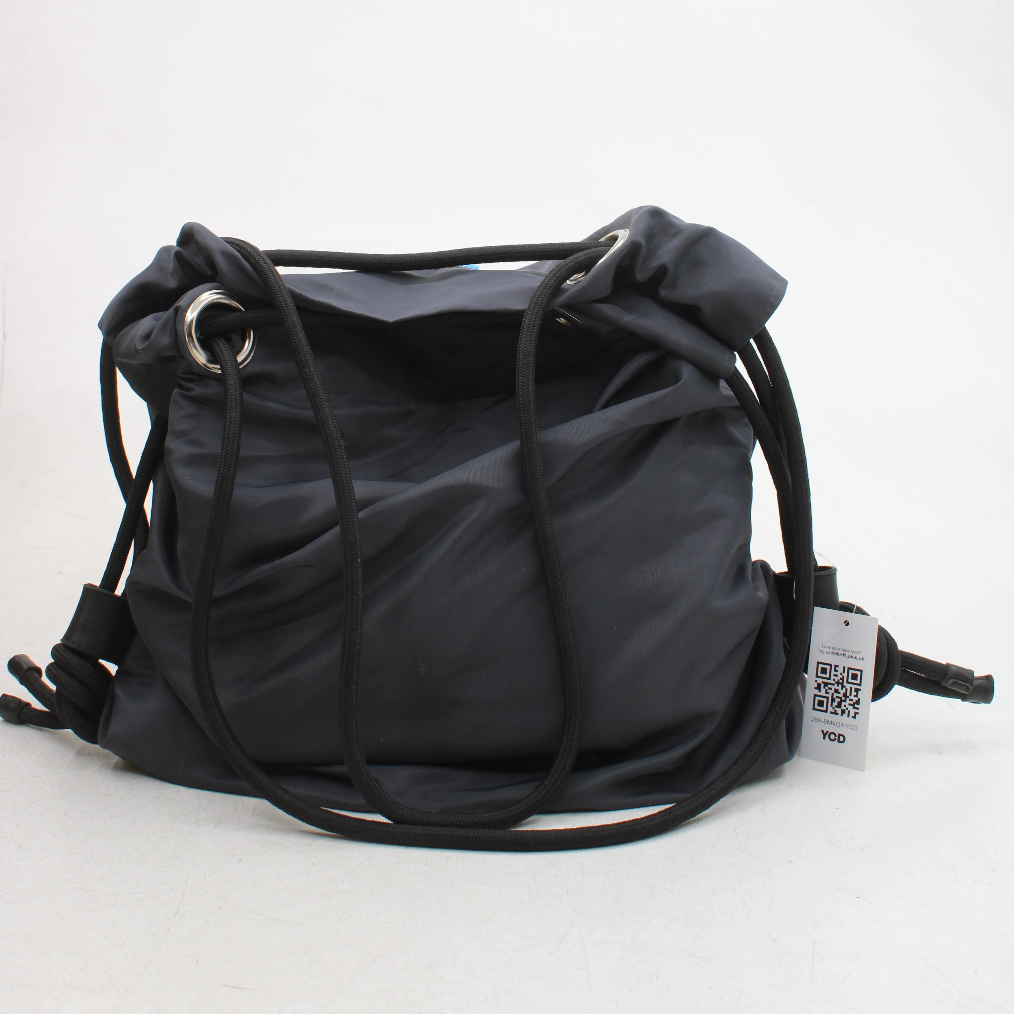 KRASTÉVA Men's Bag Black Faux Leather with Nylon Backpack - Image 2