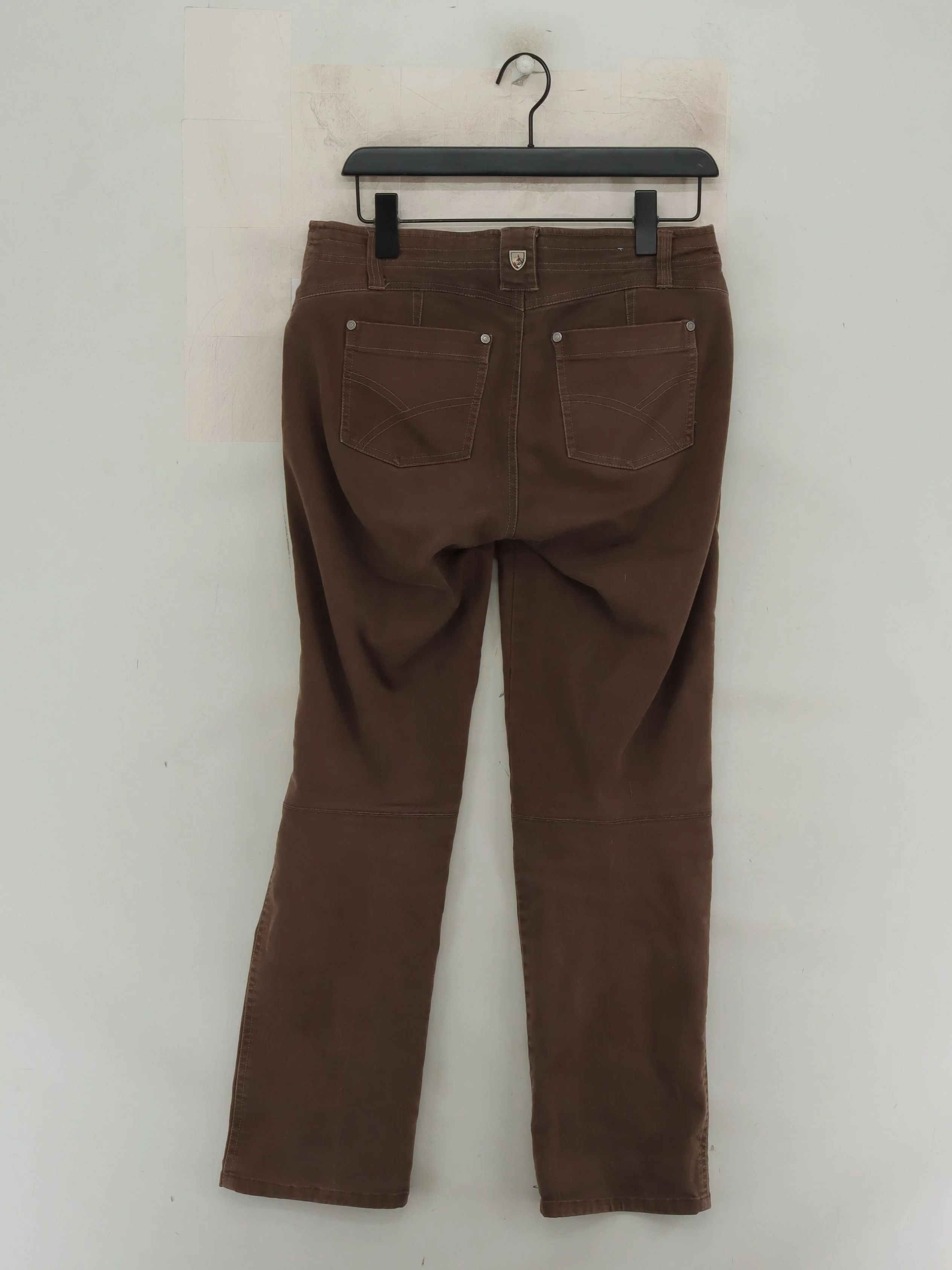 Kuhl Women's Trousers UK 10 Brown Cotton with Polyester, Spandex Straight Chino - Image 2