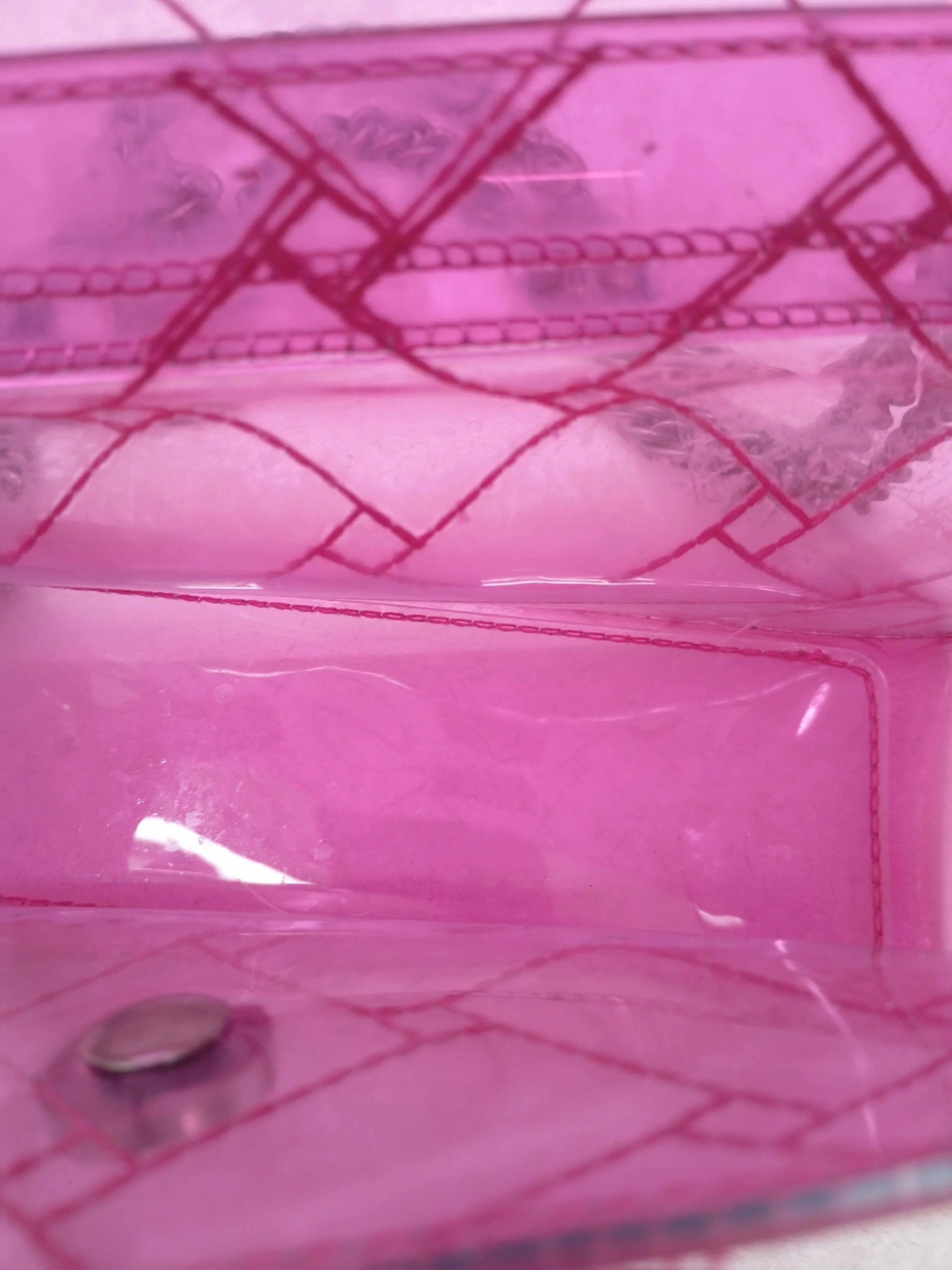 Kurt Geiger Women's Bag Pink Geometric 100% Other Shoulder Bag - Image 4