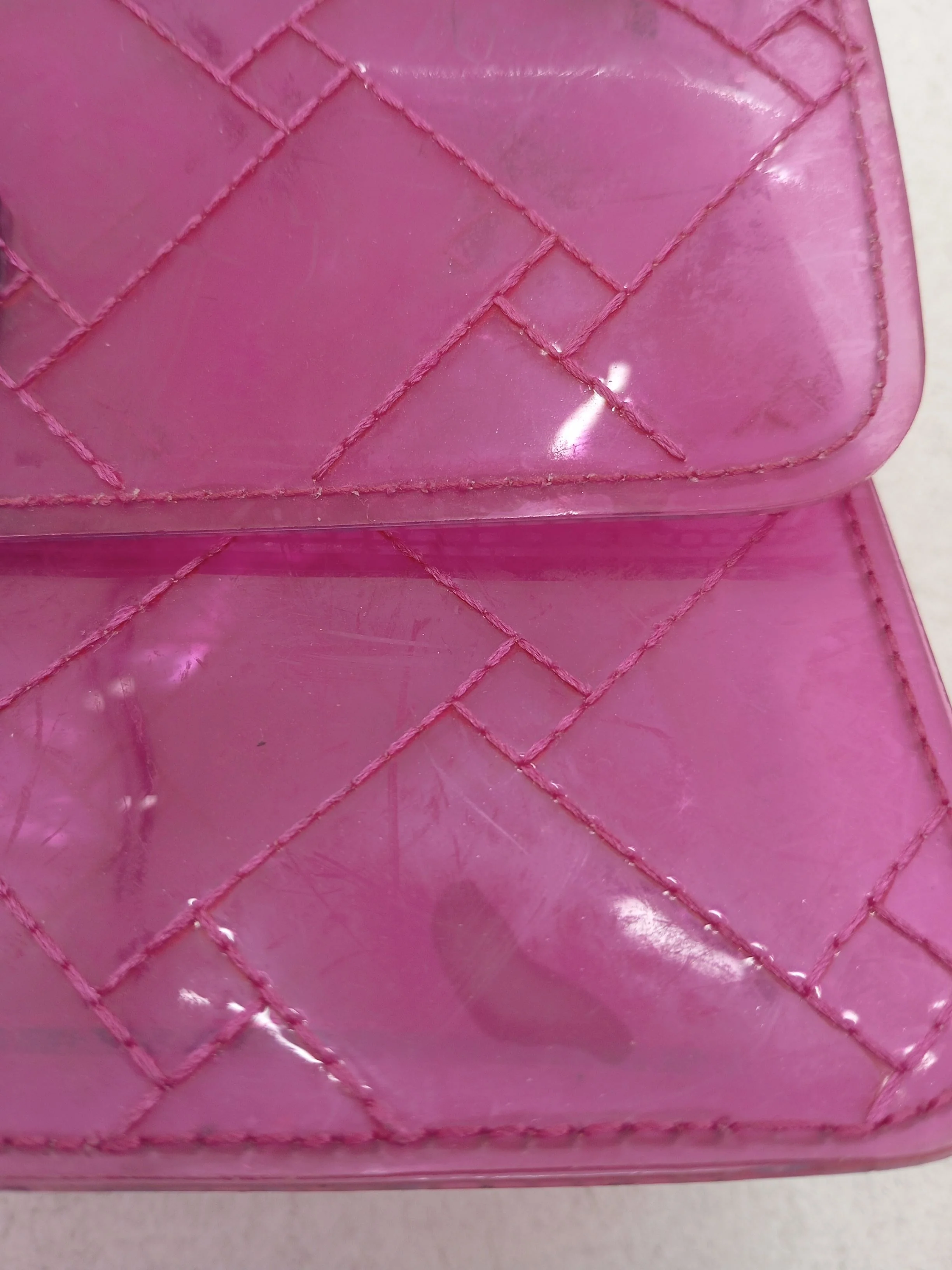 Kurt Geiger Women's Bag Pink Geometric 100% Other Shoulder Bag - Image 5