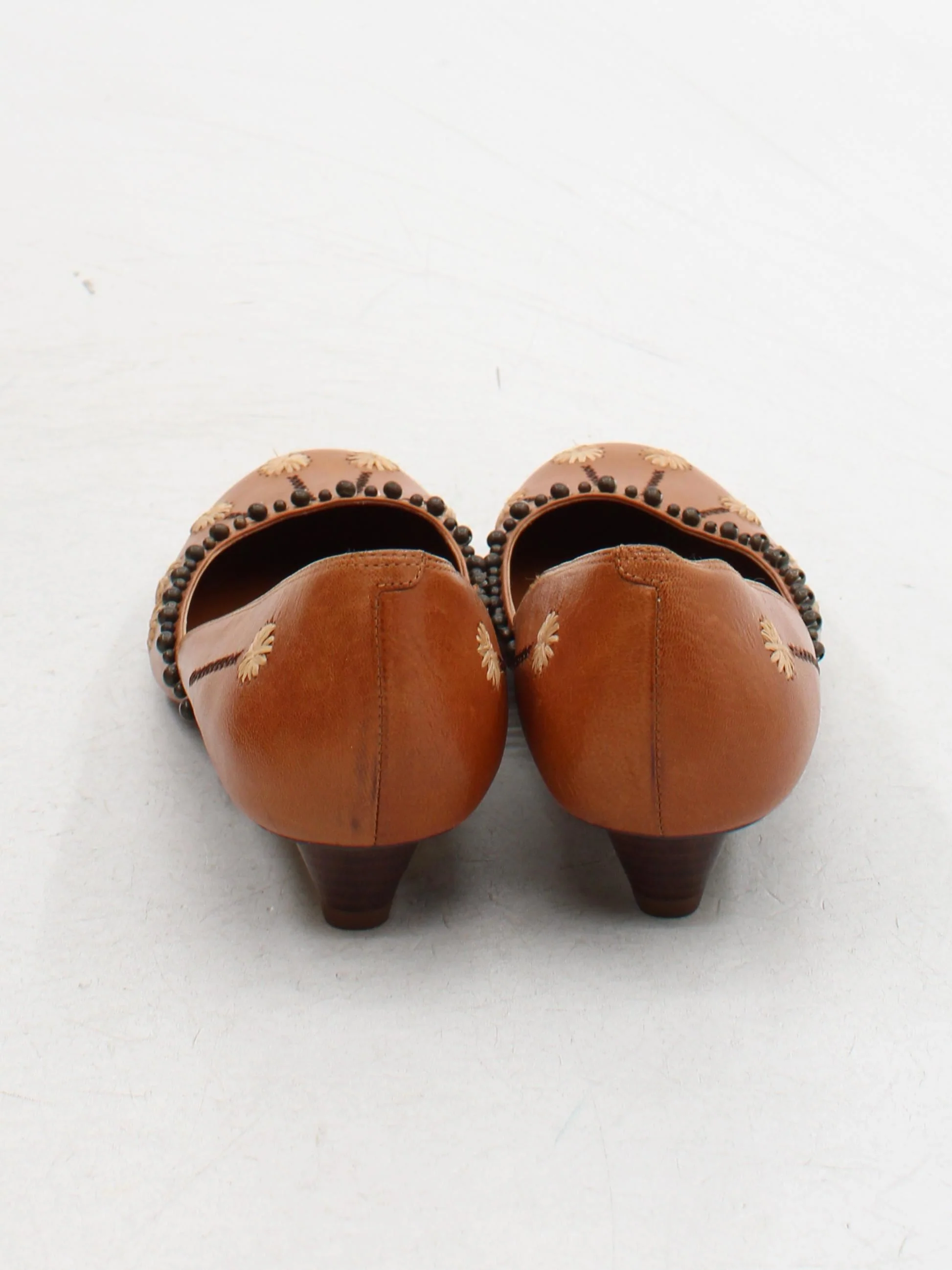 Kurt Geiger Women's Flat Shoes UK 7 Brown 100% Leather Ballet - Image 3