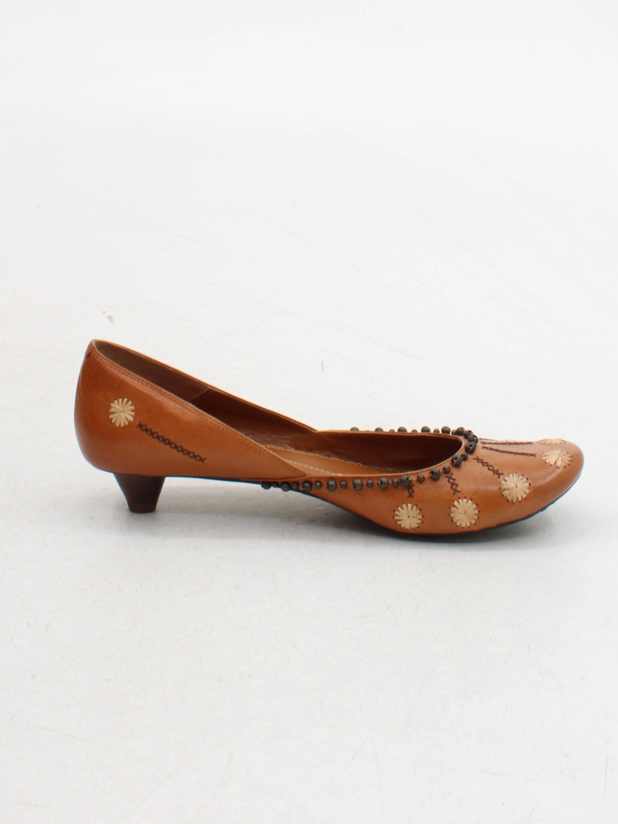 Kurt Geiger Women's Flat Shoes UK 7 Brown 100% Leather Ballet - Image 5