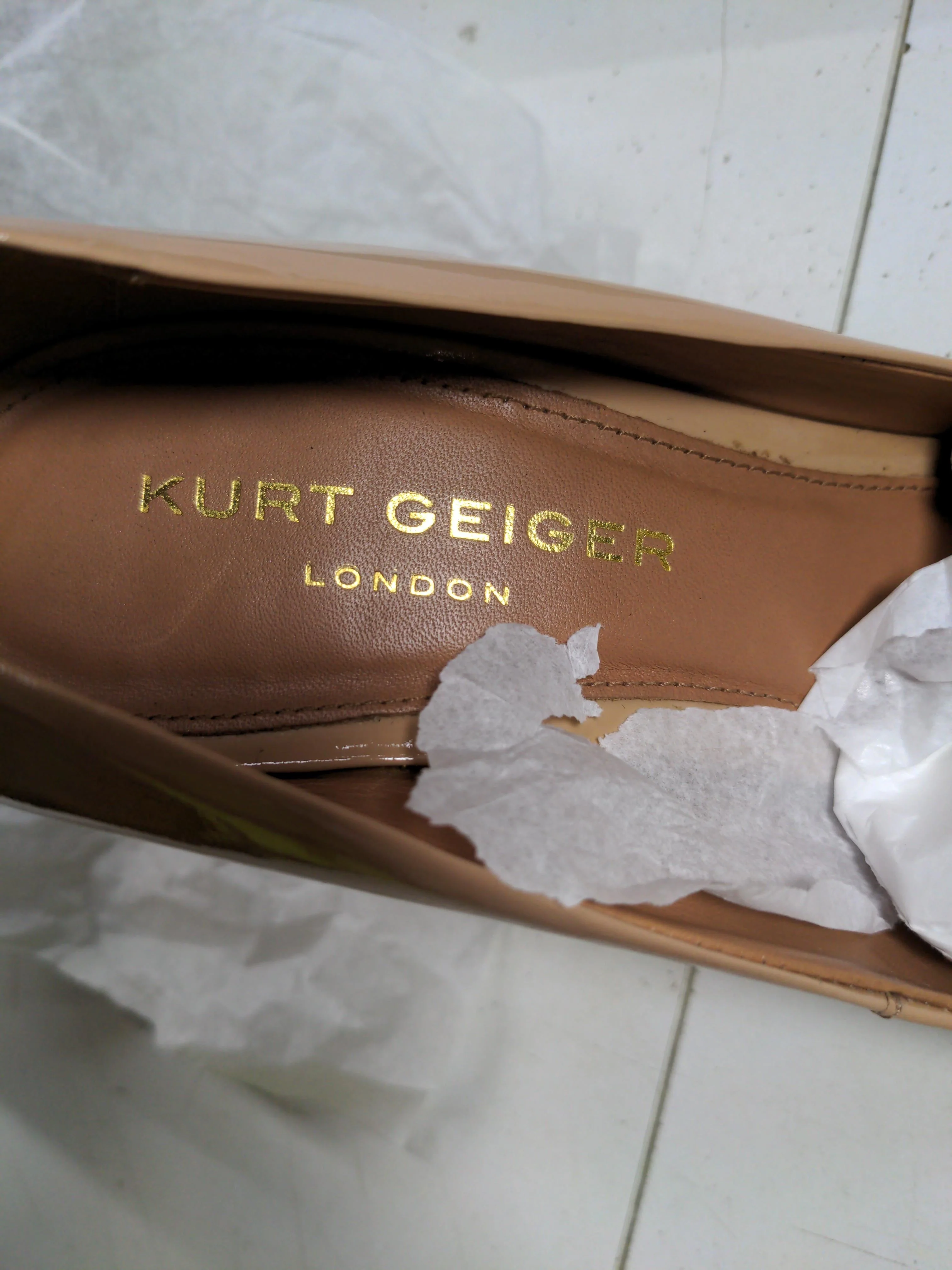 Kurt Geiger Women's Heels UK 7 Tan 100% Leather Court - Image 9
