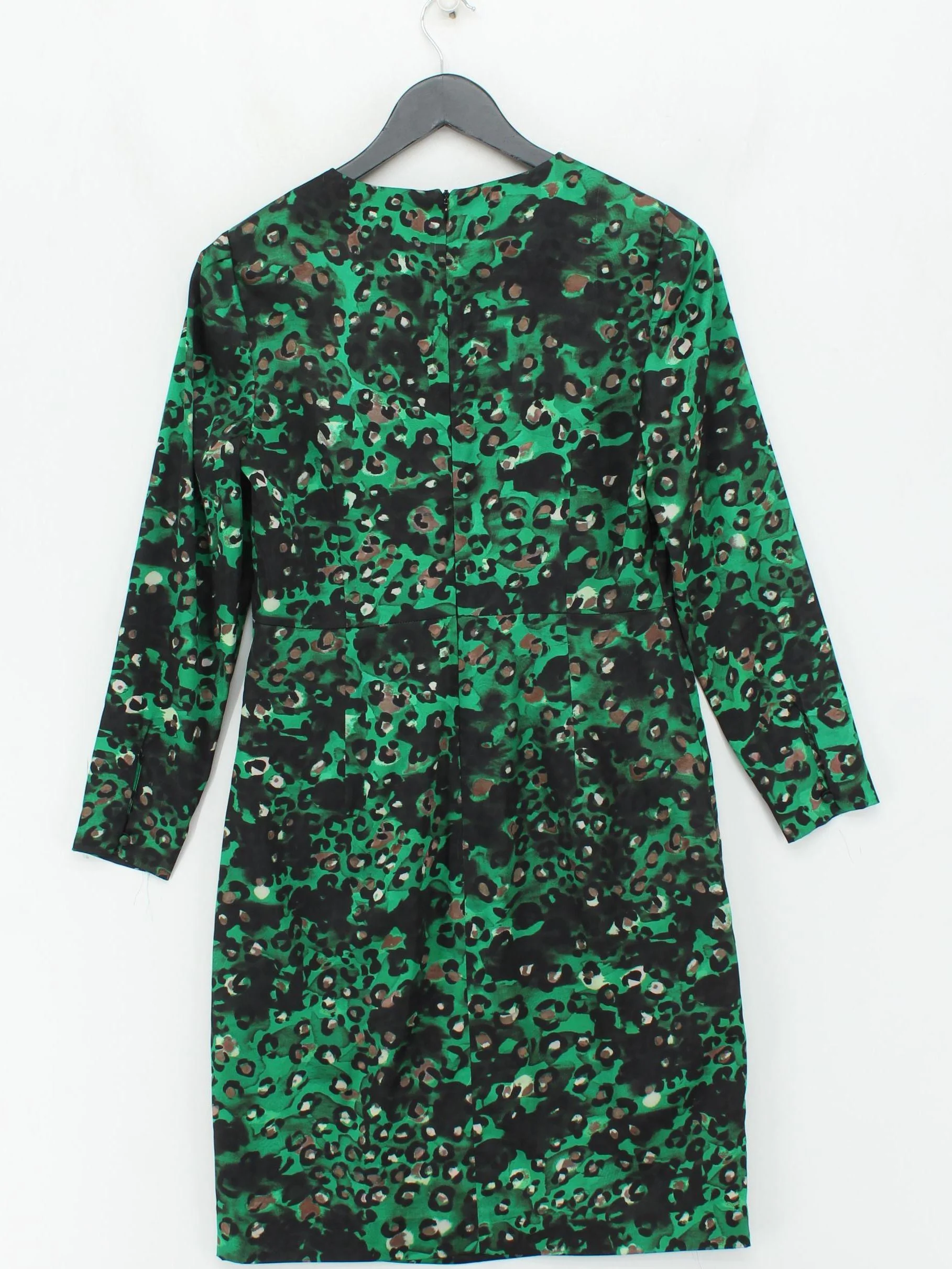 L.K. Bennett A-Line Midi Dress UK10 in Green - Image 2