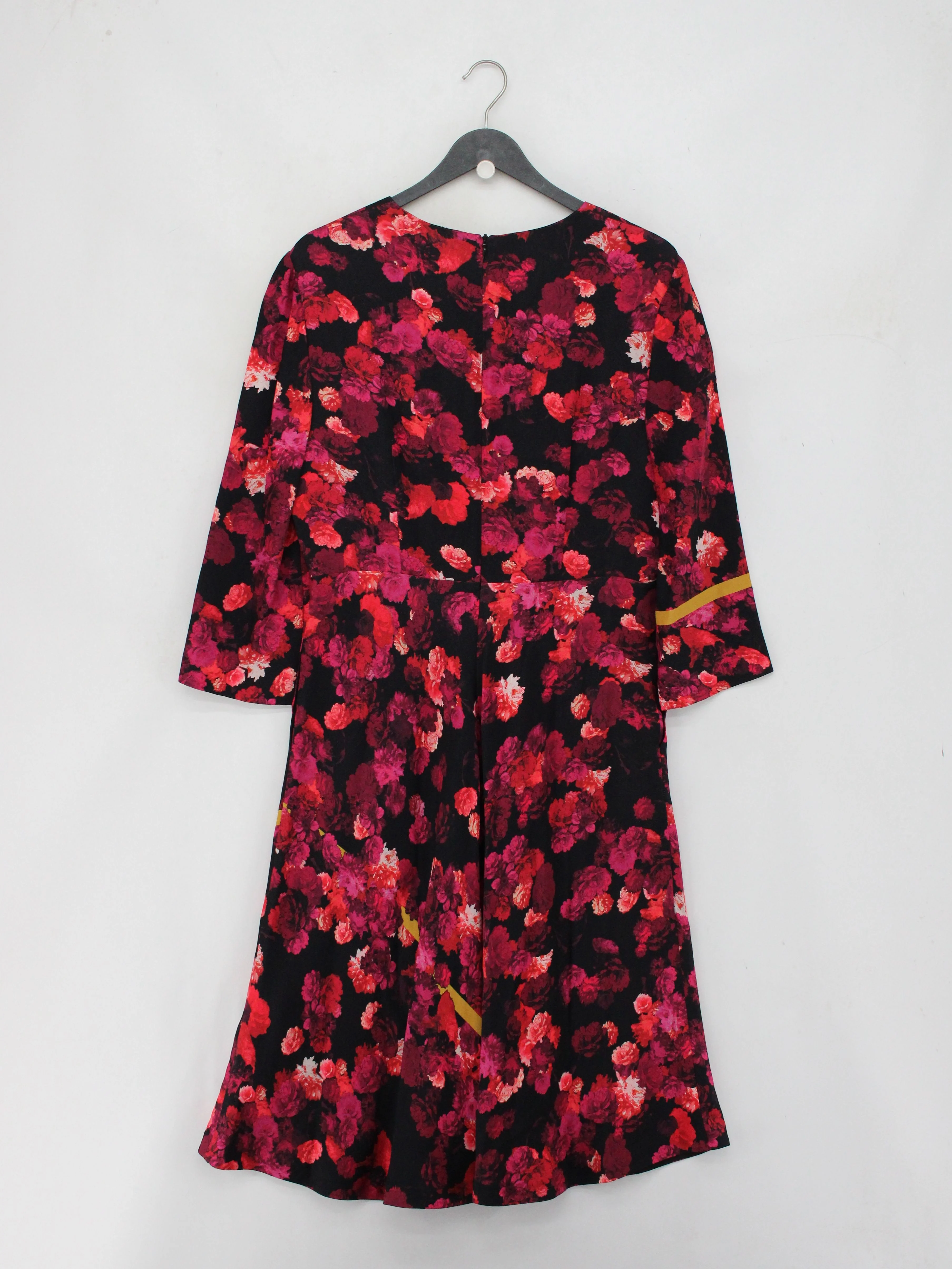L.K. Bennett A-Line Midi Dress UK14 in Multi - Image 2