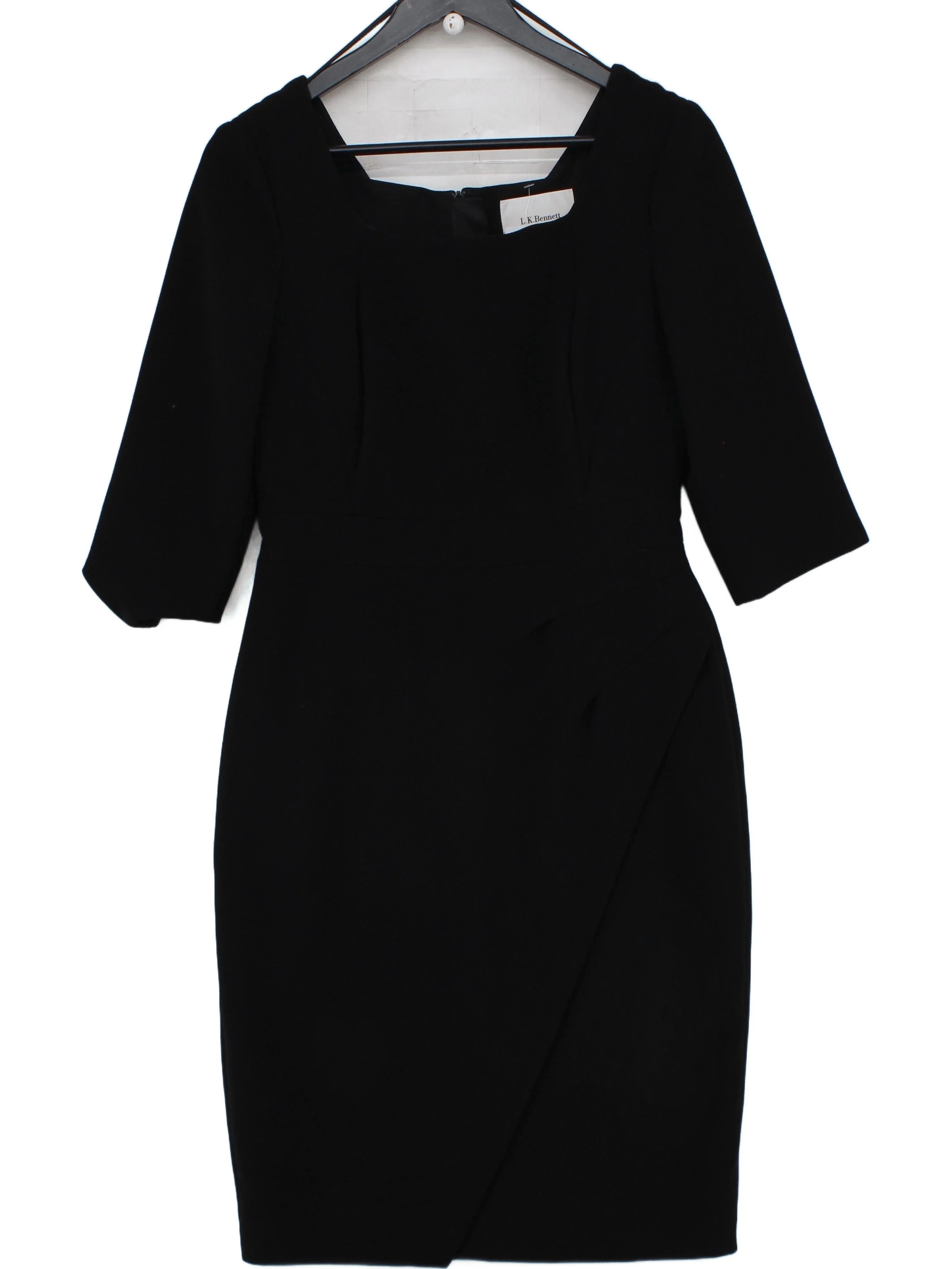 L.K. Bennett Bodycon Midi Dress in Black
