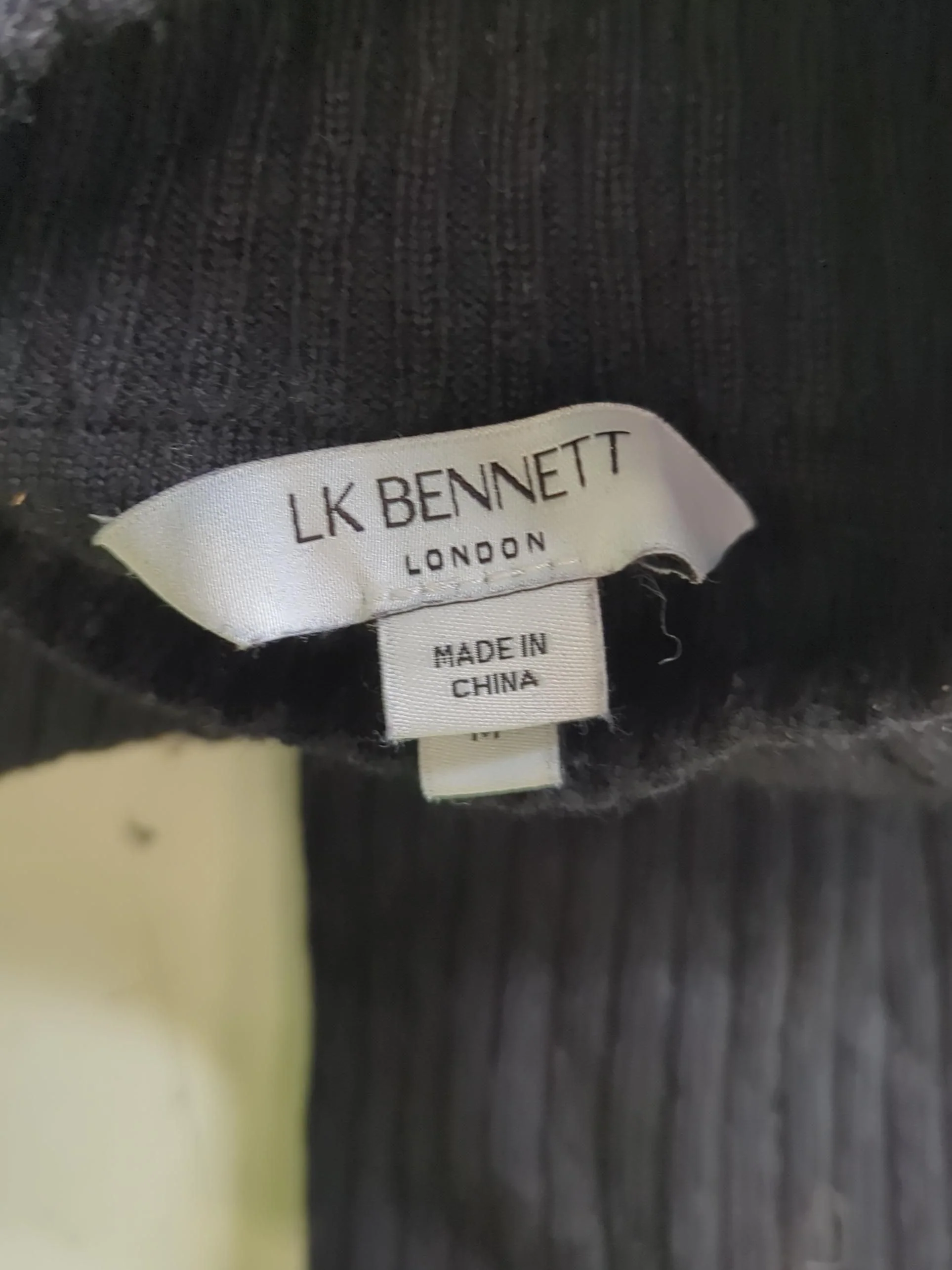 L.K. Bennett Bodycon Midi Dress M in Black - Image 5