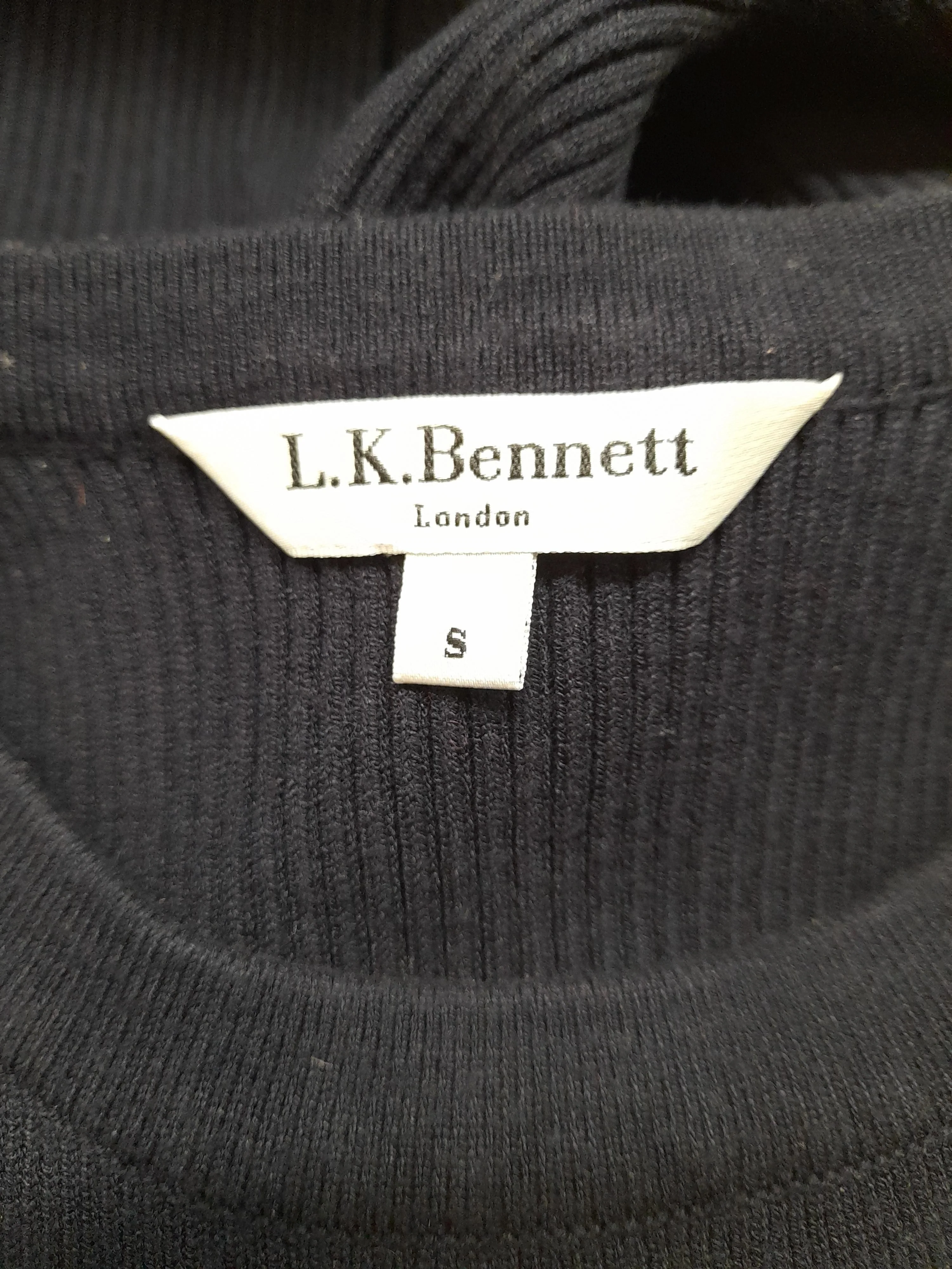 L.K. Bennett Bodycon Midi Dress S in Black - Image 5