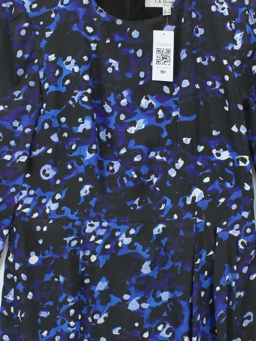L.K. Bennett Jumper Midi Dress UK10 in Multi - Image 3