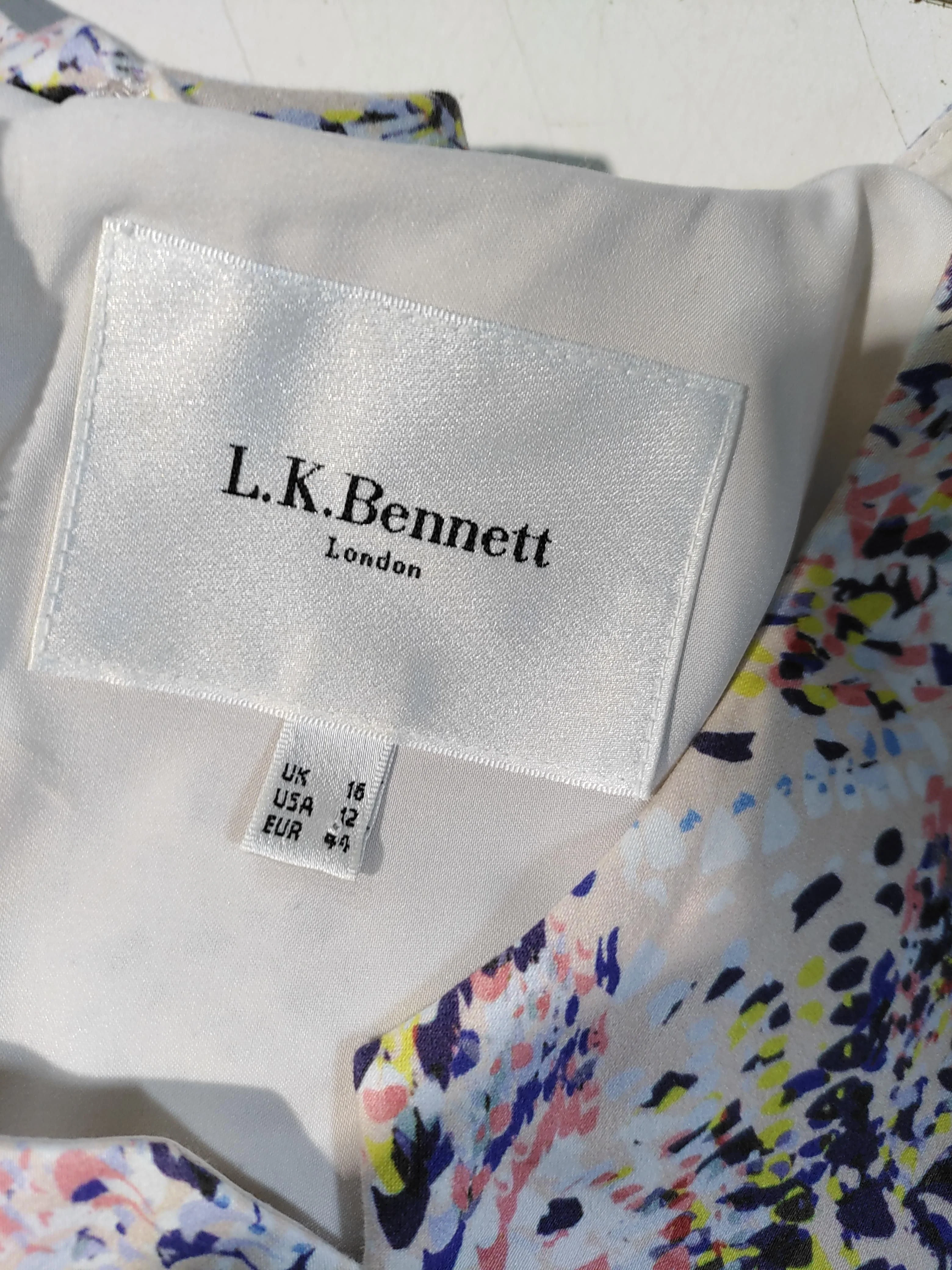 L.K. Bennett Mini Dress UK16 in Multi - Image 6