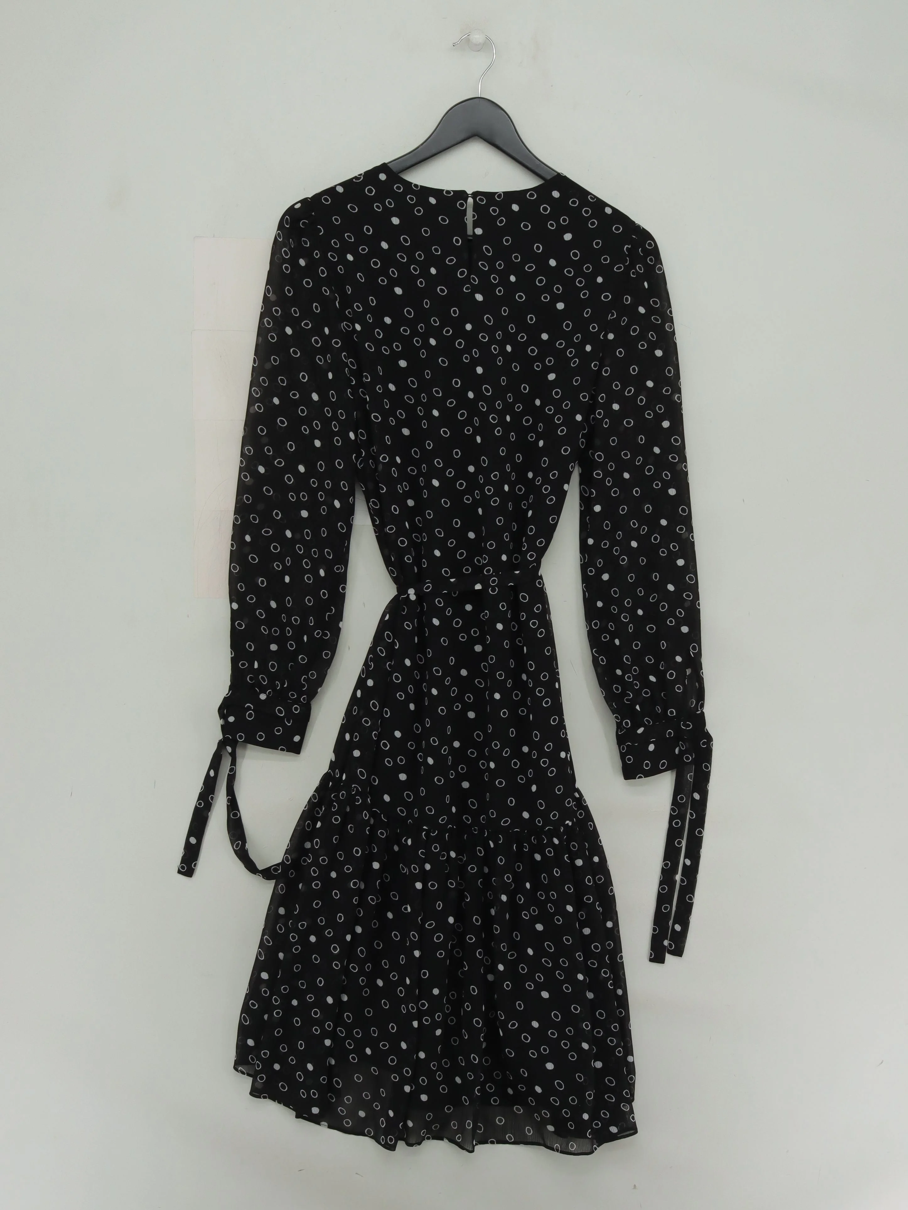 L.K. Bennett Shirt Mini Dress UK12 in Black - Image 2
