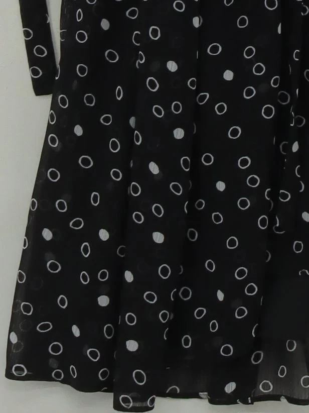 L.K. Bennett Shirt Mini Dress UK12 in Black - Image 4
