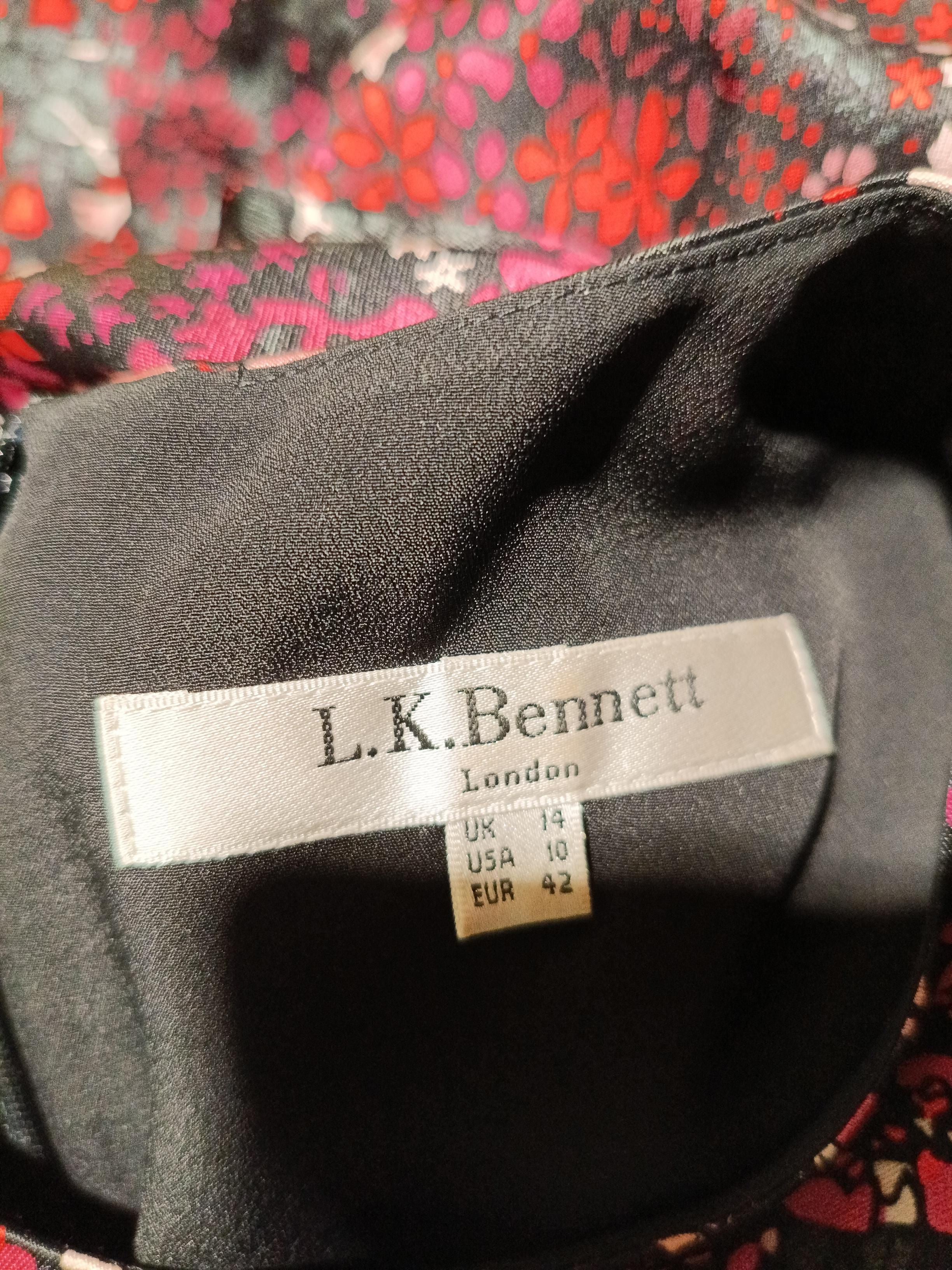 L.K. Bennett Shirt Mini Dress UK14 in Multi - Image 5