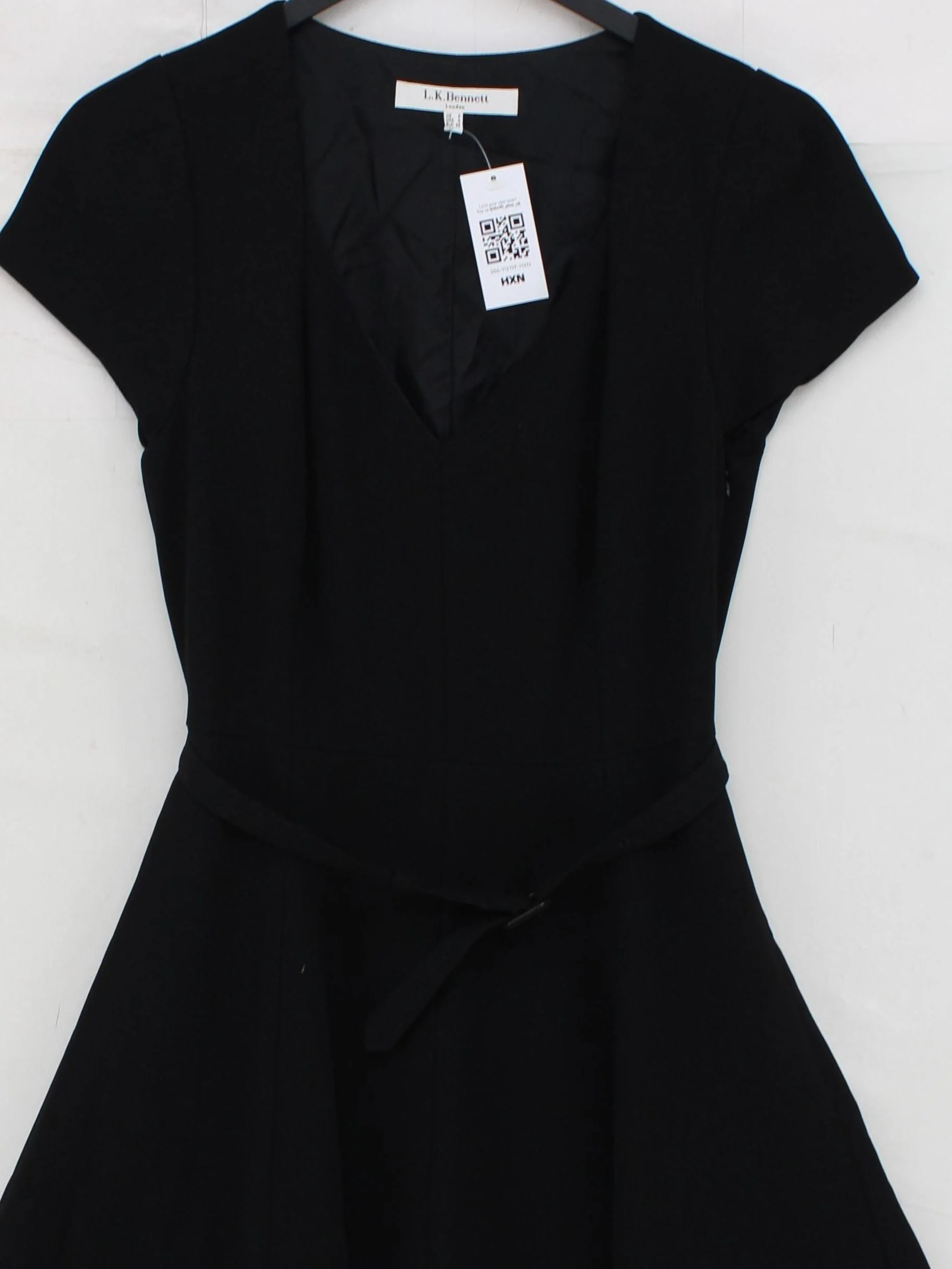 L.K. Bennett Skater Midi Dress UK8 in Black - Image 3