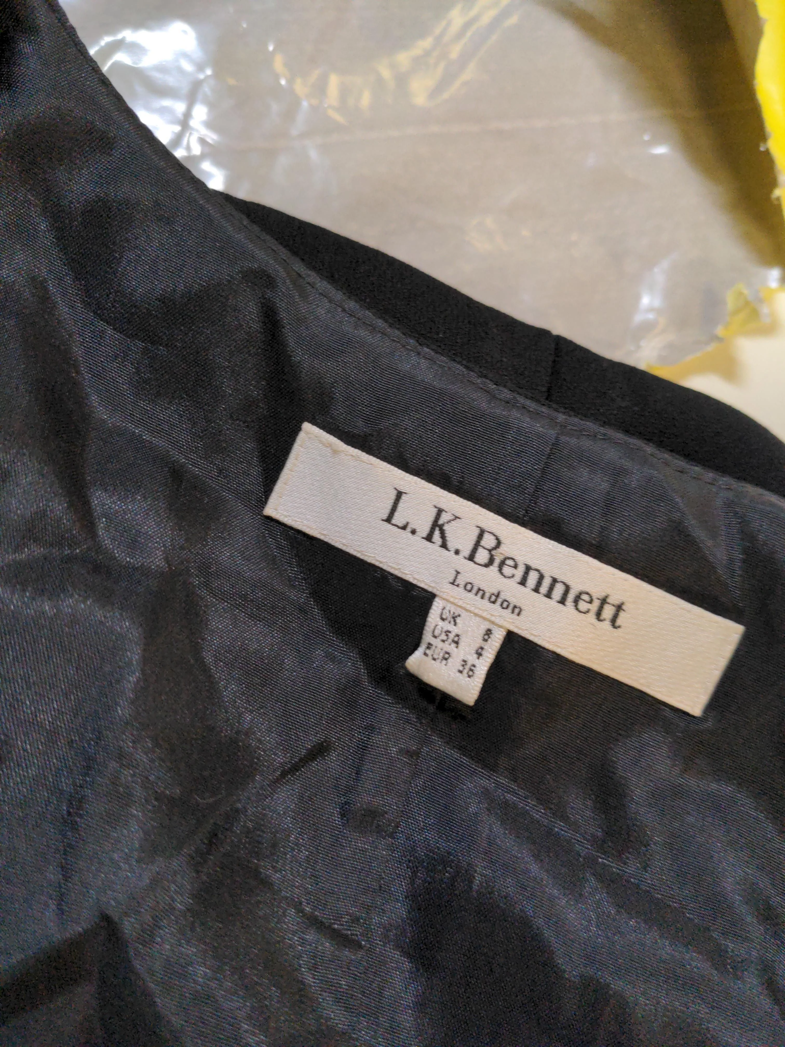 L.K. Bennett Skater Midi Dress UK8 in Black - Image 5