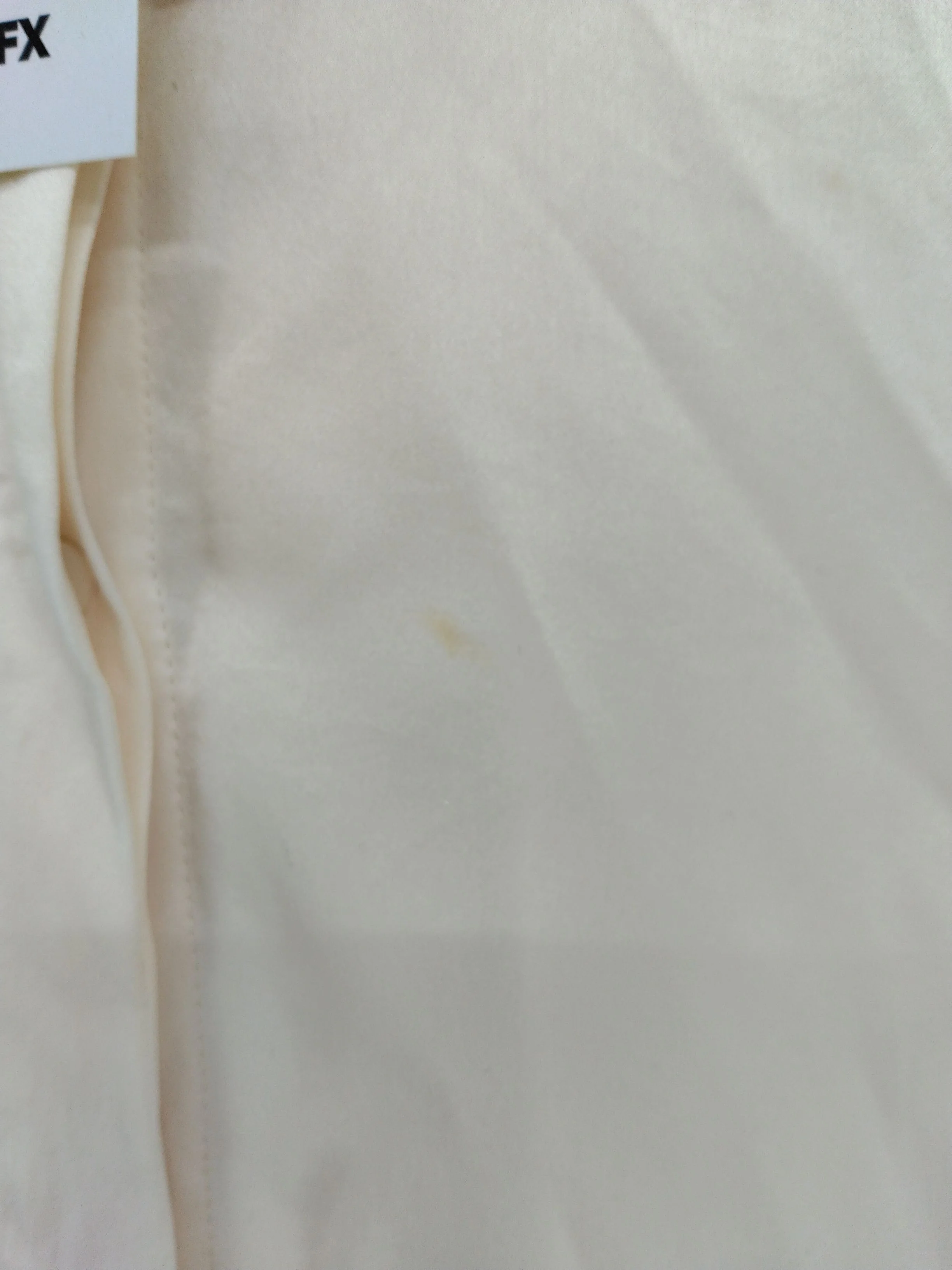 L.K. Bennett Women's Blouse UK 12 Cream 100% Silk Long Sleeve Collared Basic - Image 8