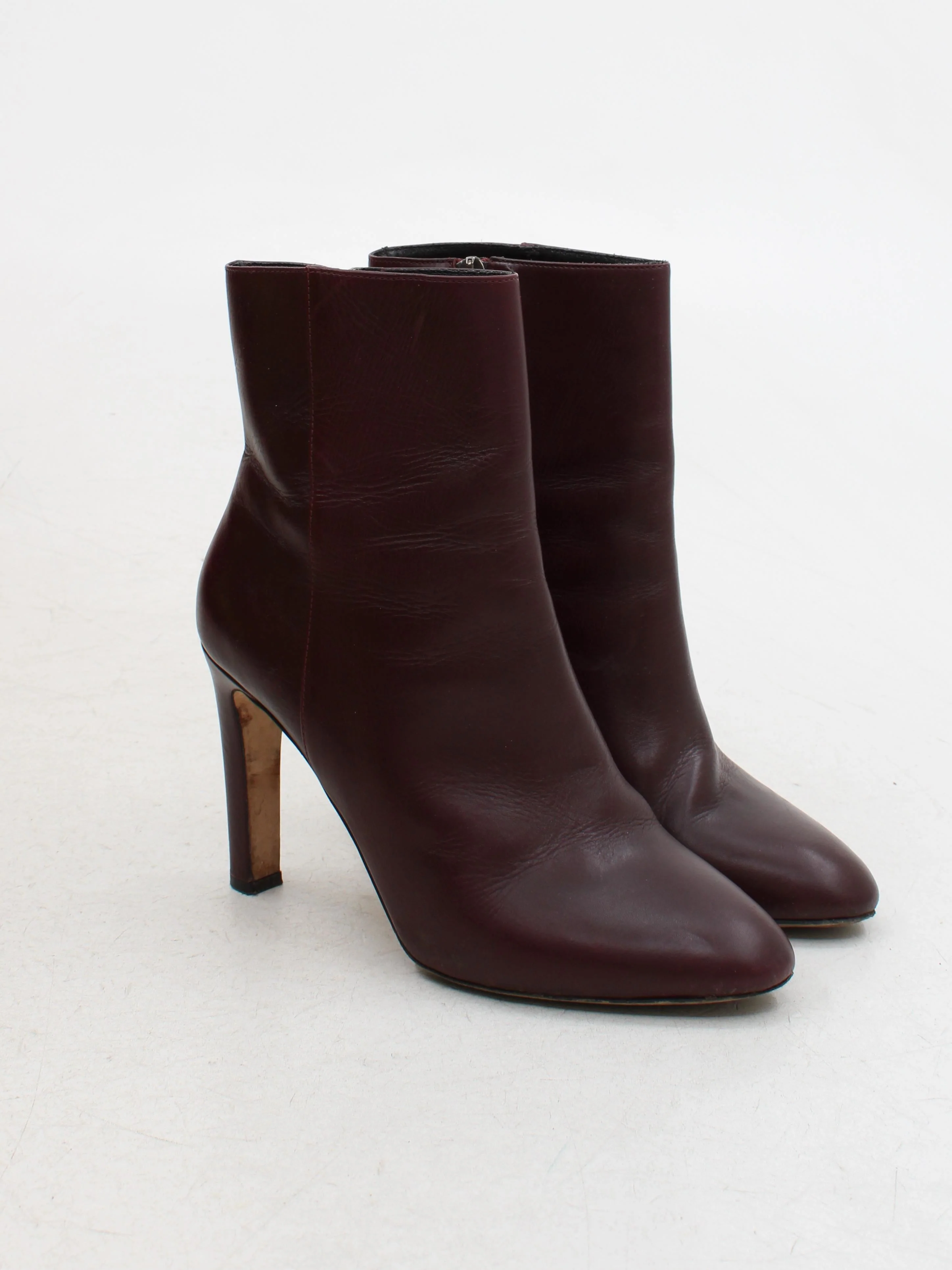 L.K. Bennett Women's Boots UK 6.5 Brown 100% Leather Combat - Image 4