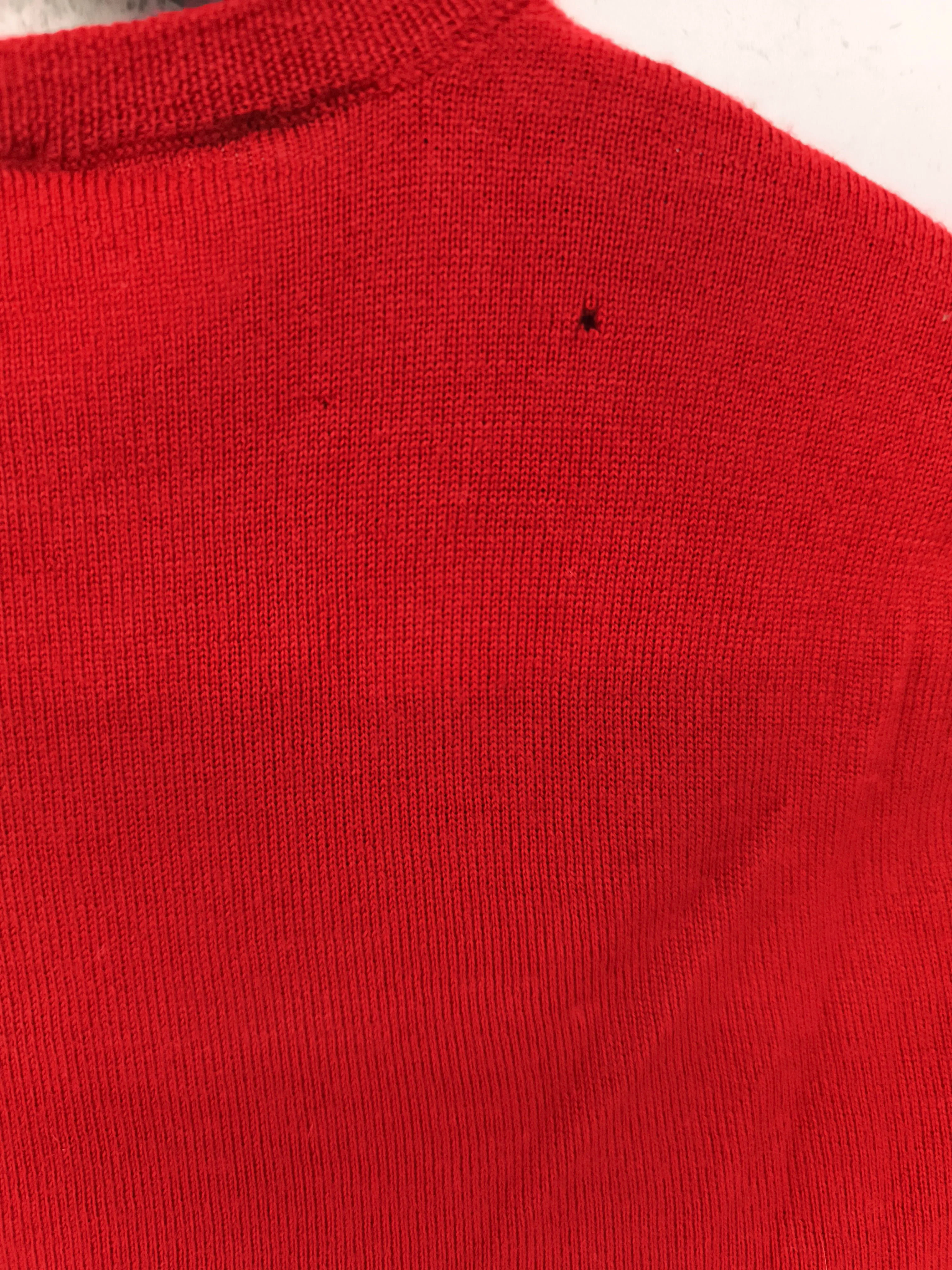 L.K. Bennett Women's Cardigan S Red 100% Wool Round Neck Cardigan - Image 5