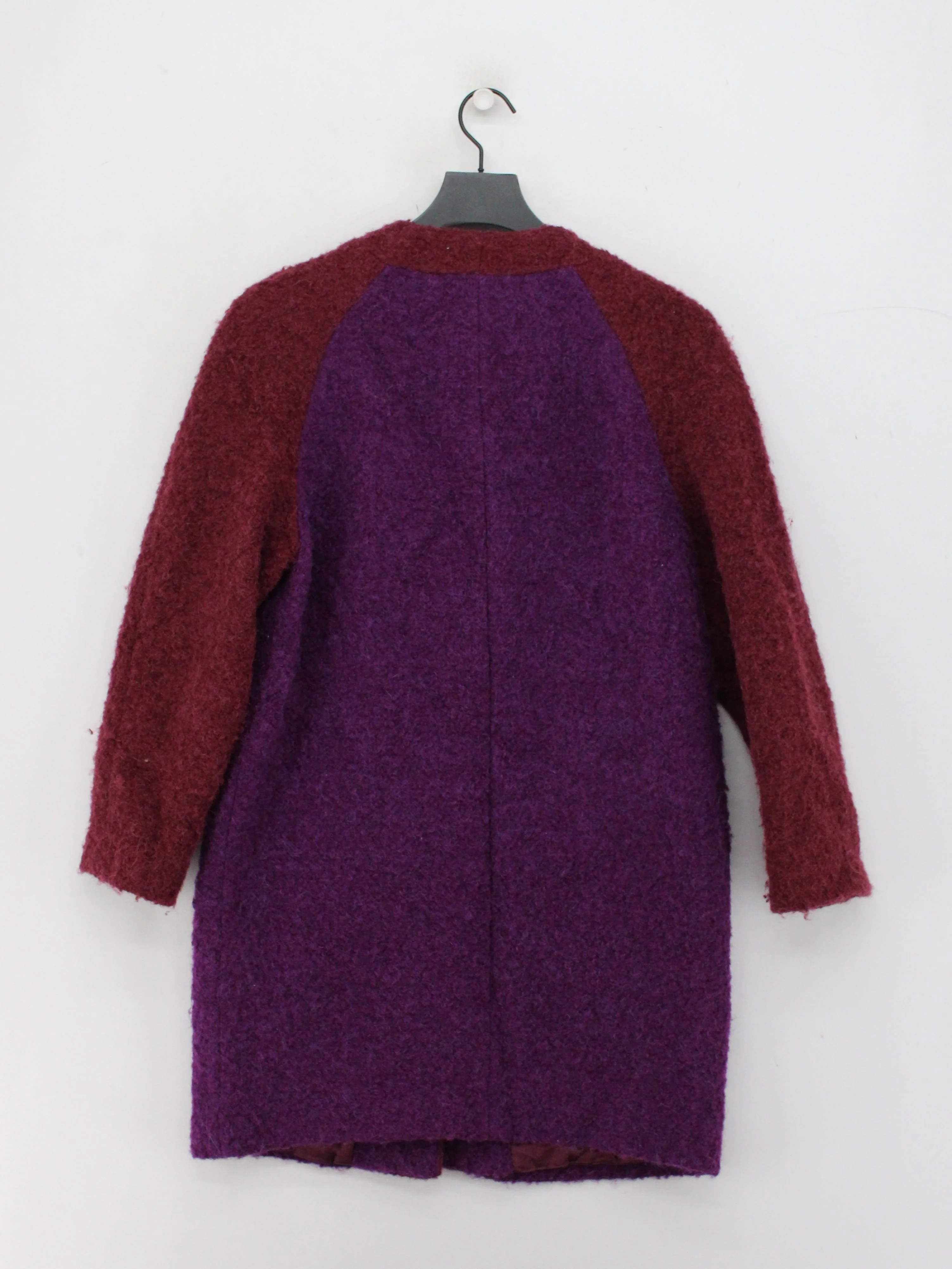 L.K. Bennett Women's Coat UK 12 Purple Wool - Image 2