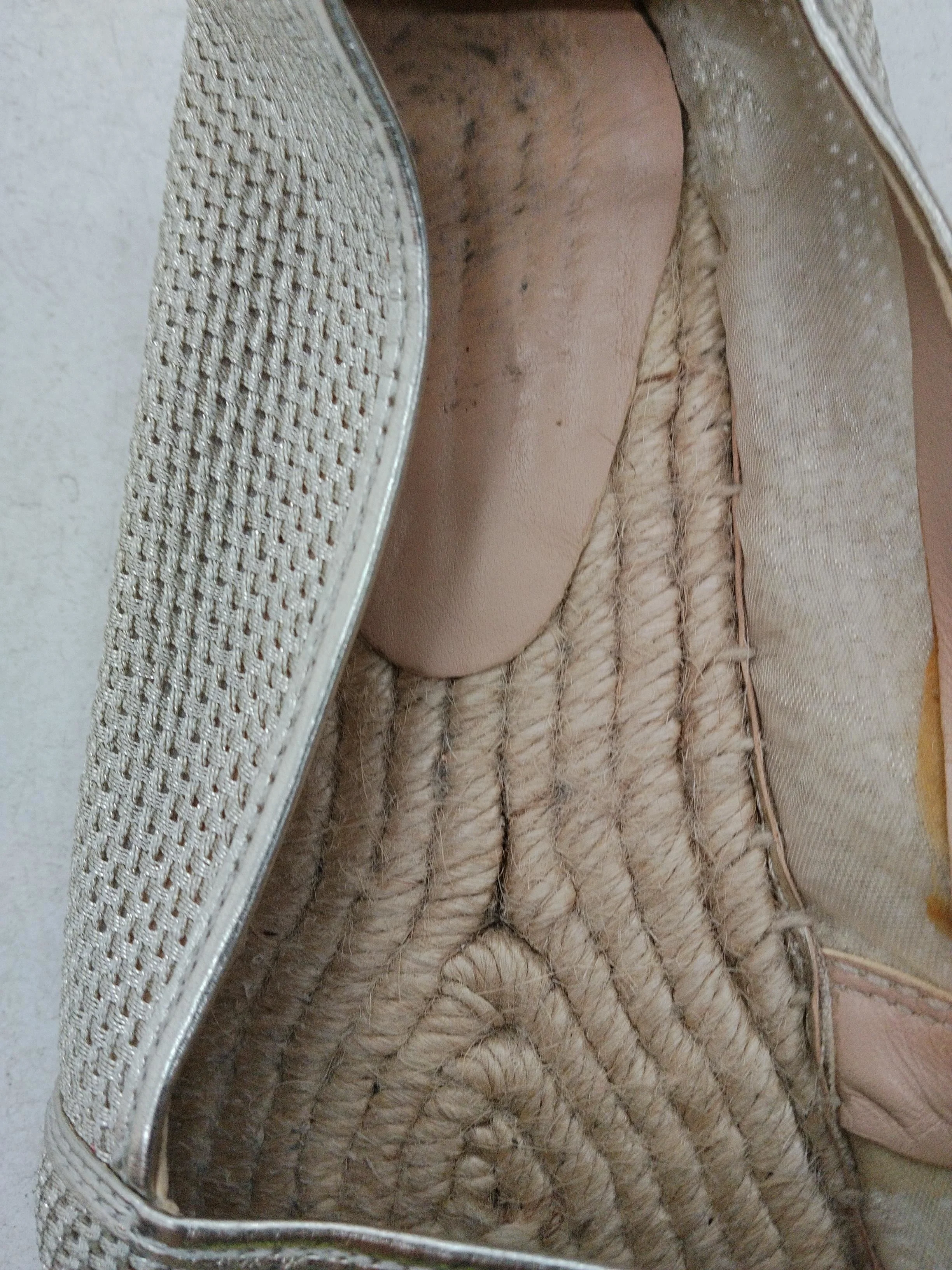 L.K. Bennett Women's Flat Shoes UK 6.5 Gold 100% Other Ballet - Image 6