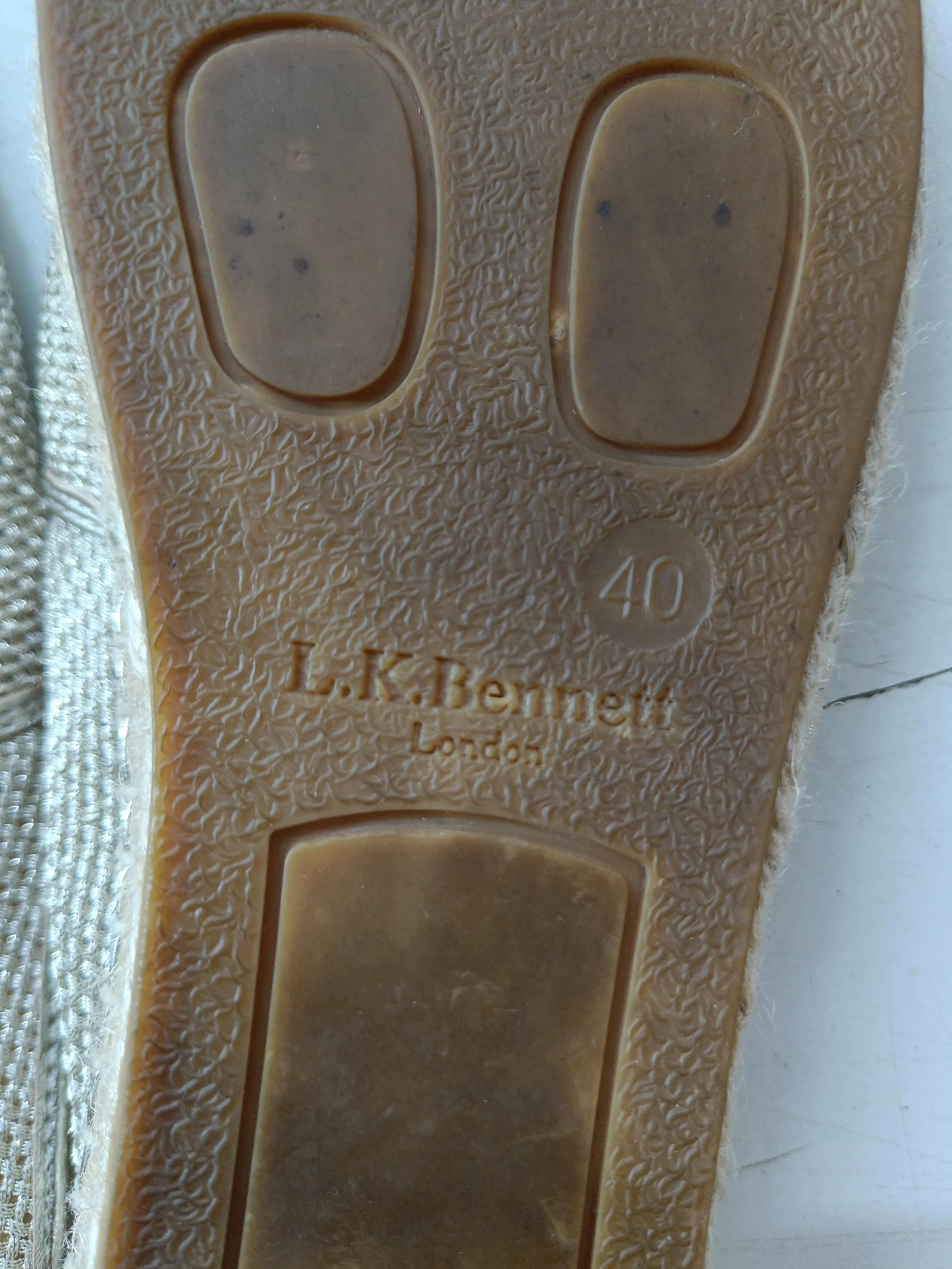 L.K. Bennett Women's Flat Shoes UK 6.5 Gold 100% Other Ballet - Image 9