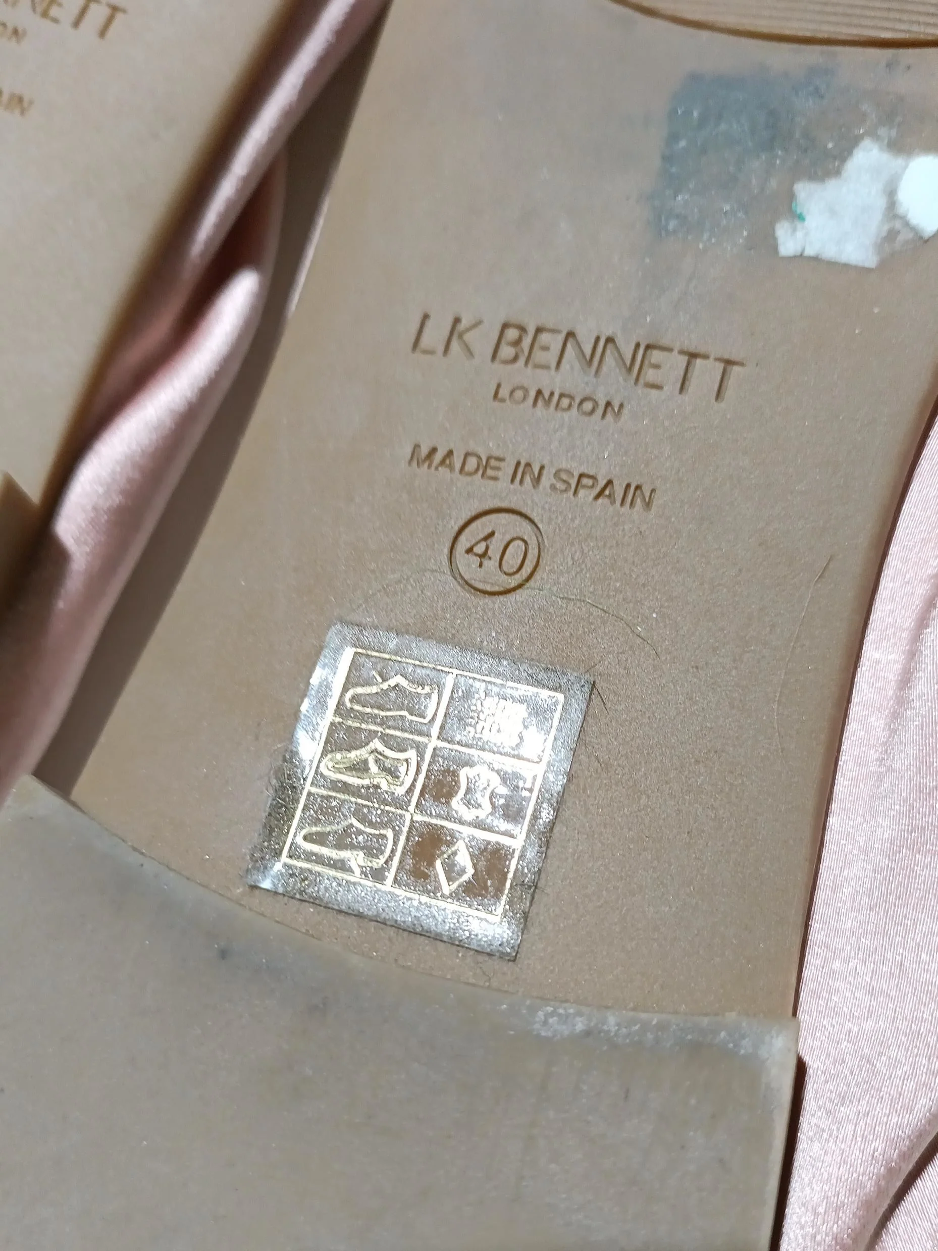 L.K. Bennett Women's Flat Shoes UK 6.5 Pink 100% Polyester Ballet - Image 10
