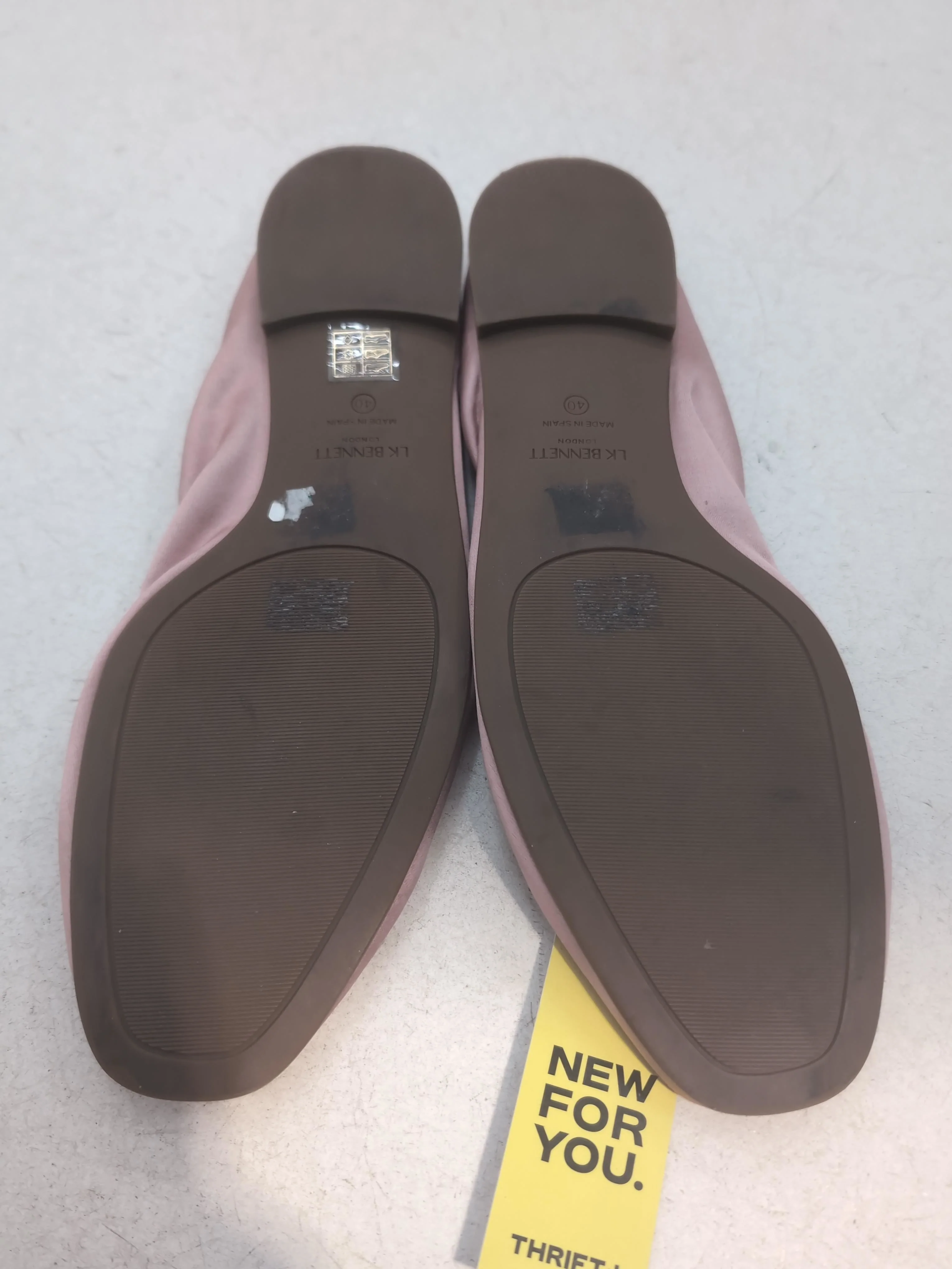 L.K. Bennett Women's Flat Shoes UK 6.5 Pink 100% Polyester Ballet - Image 7