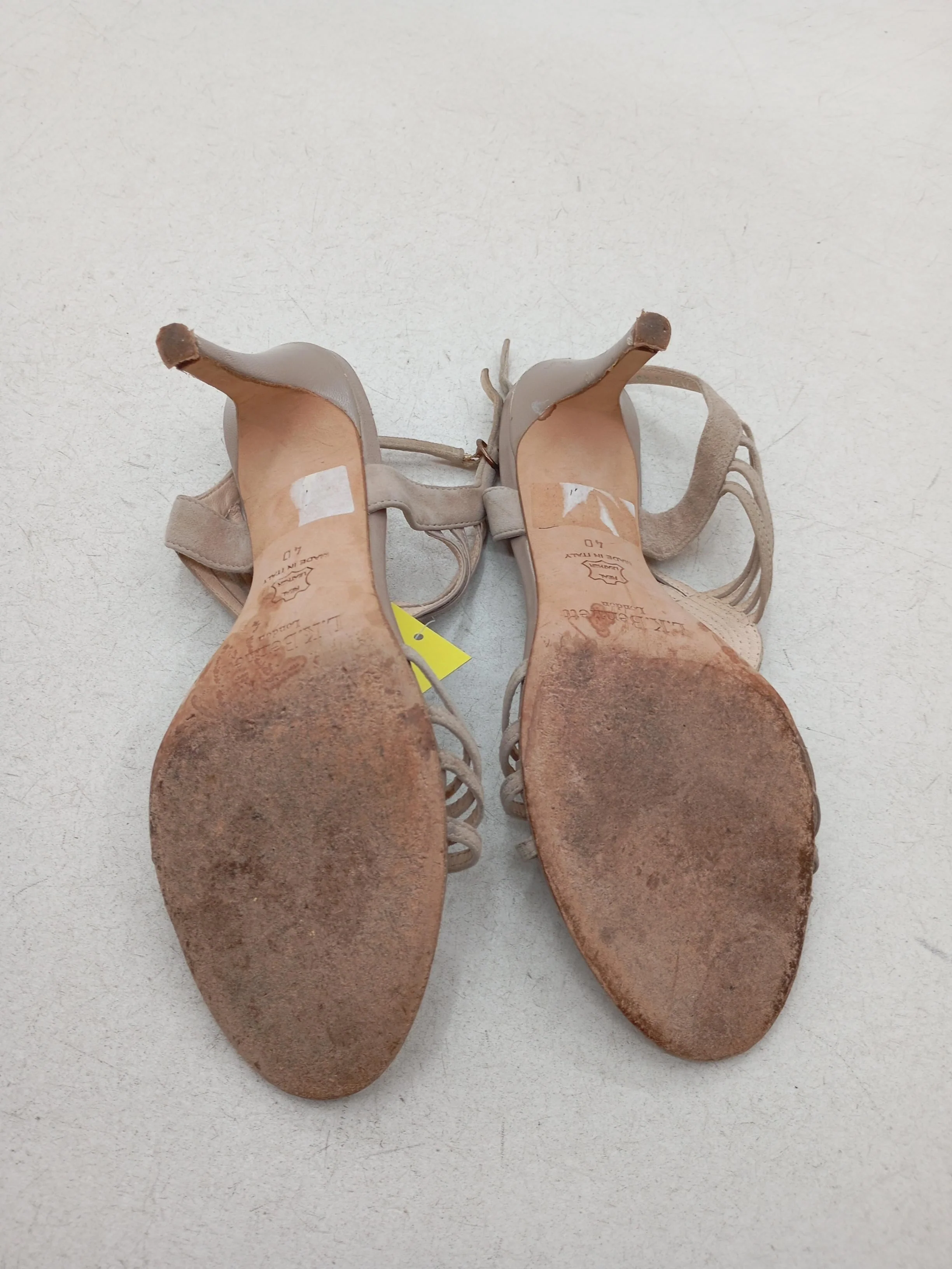 L.K. Bennett Women's Heels UK 6.5 Tan Suede with Leather Strappy - Image 7