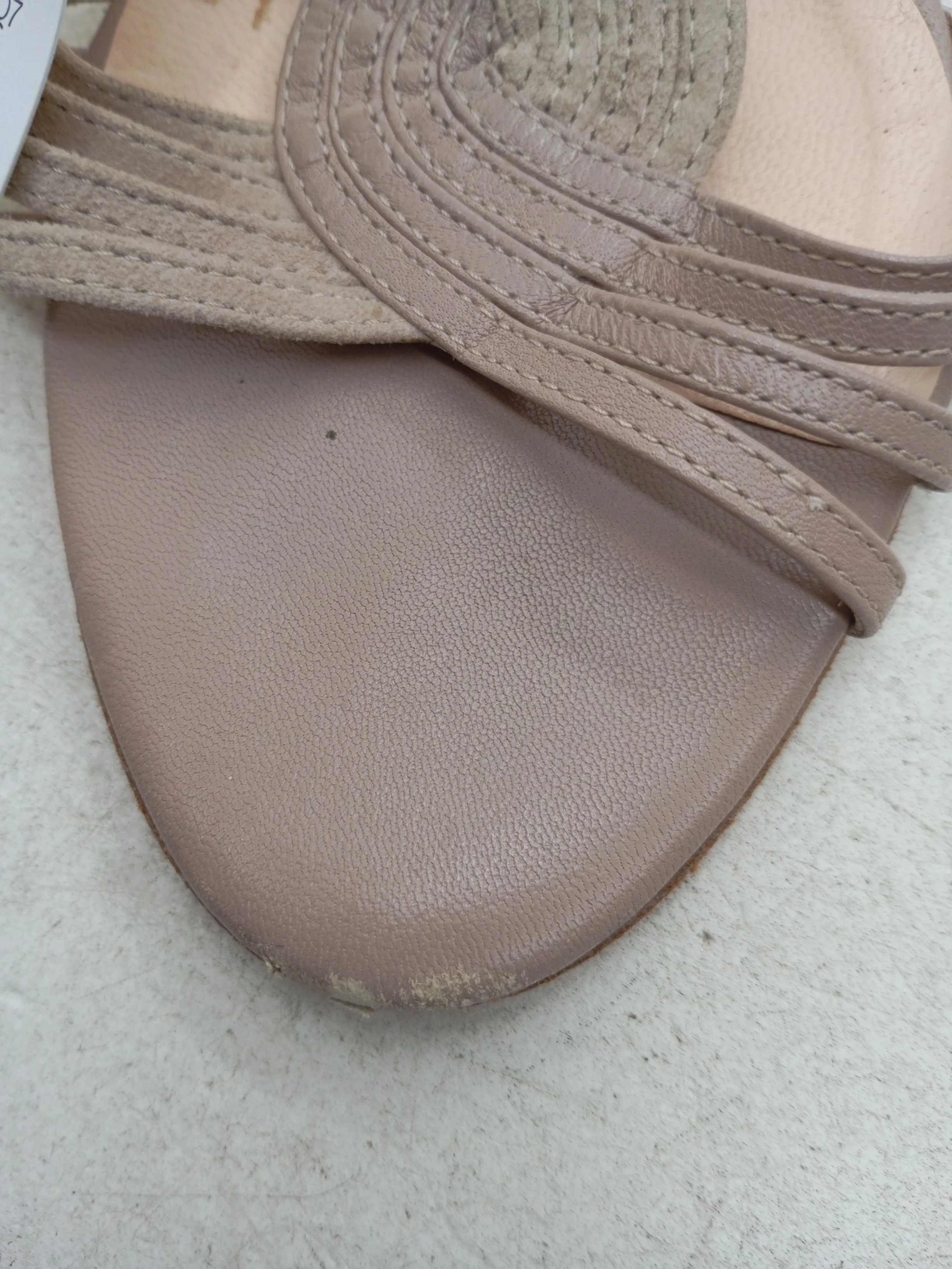 L.K. Bennett Women's Heels UK 6.5 Tan Suede with Leather Strappy - Image 8