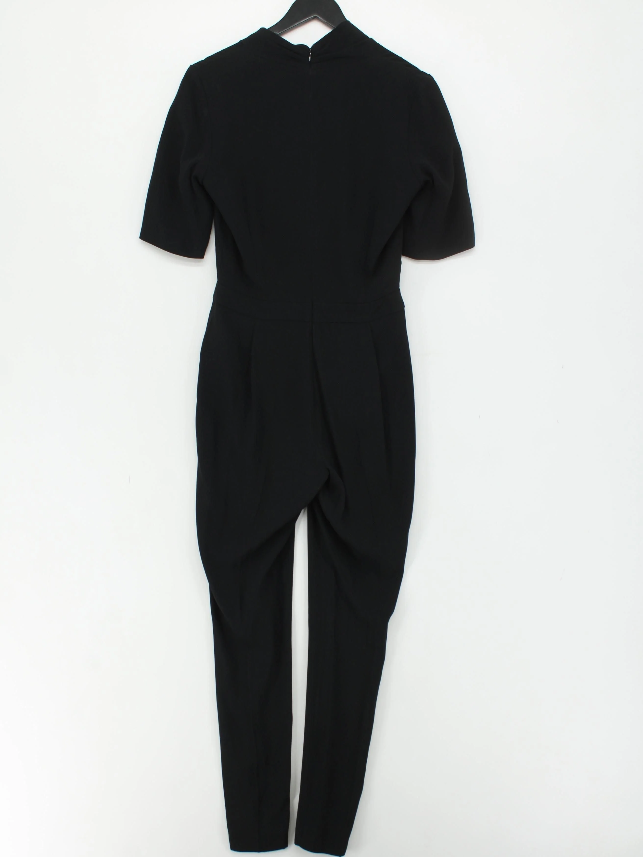 L.K. Bennett Women's Jumpsuit UK 8 Black Acetate with Viscose Tapered Jumpsuit - Image 2