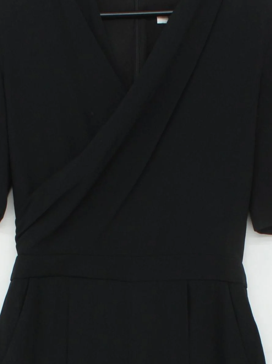 L.K. Bennett Women's Jumpsuit UK 8 Black Acetate with Viscose Tapered Jumpsuit - Image 3