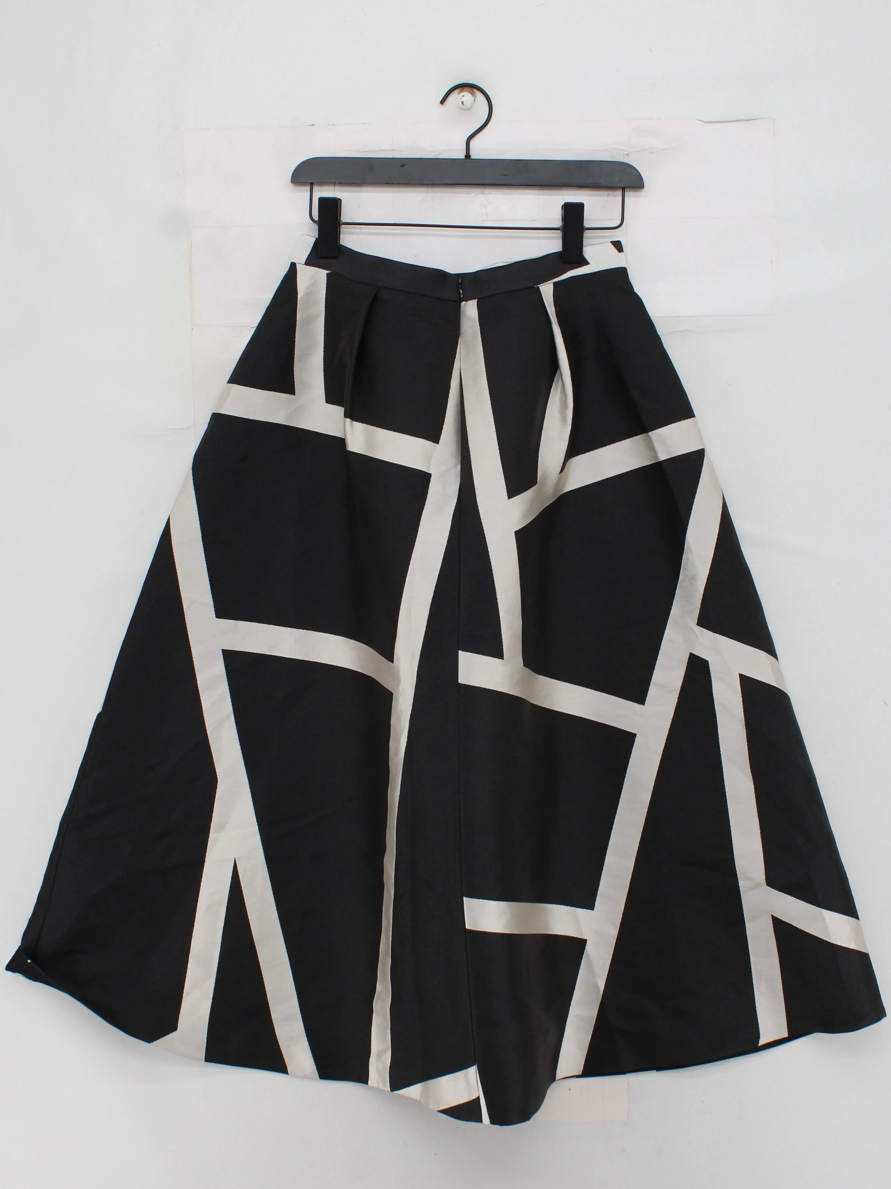 L.K. Bennett Women's Maxi Skirt M Multi Geometric 100% Polyester Long Maxi - Image 2