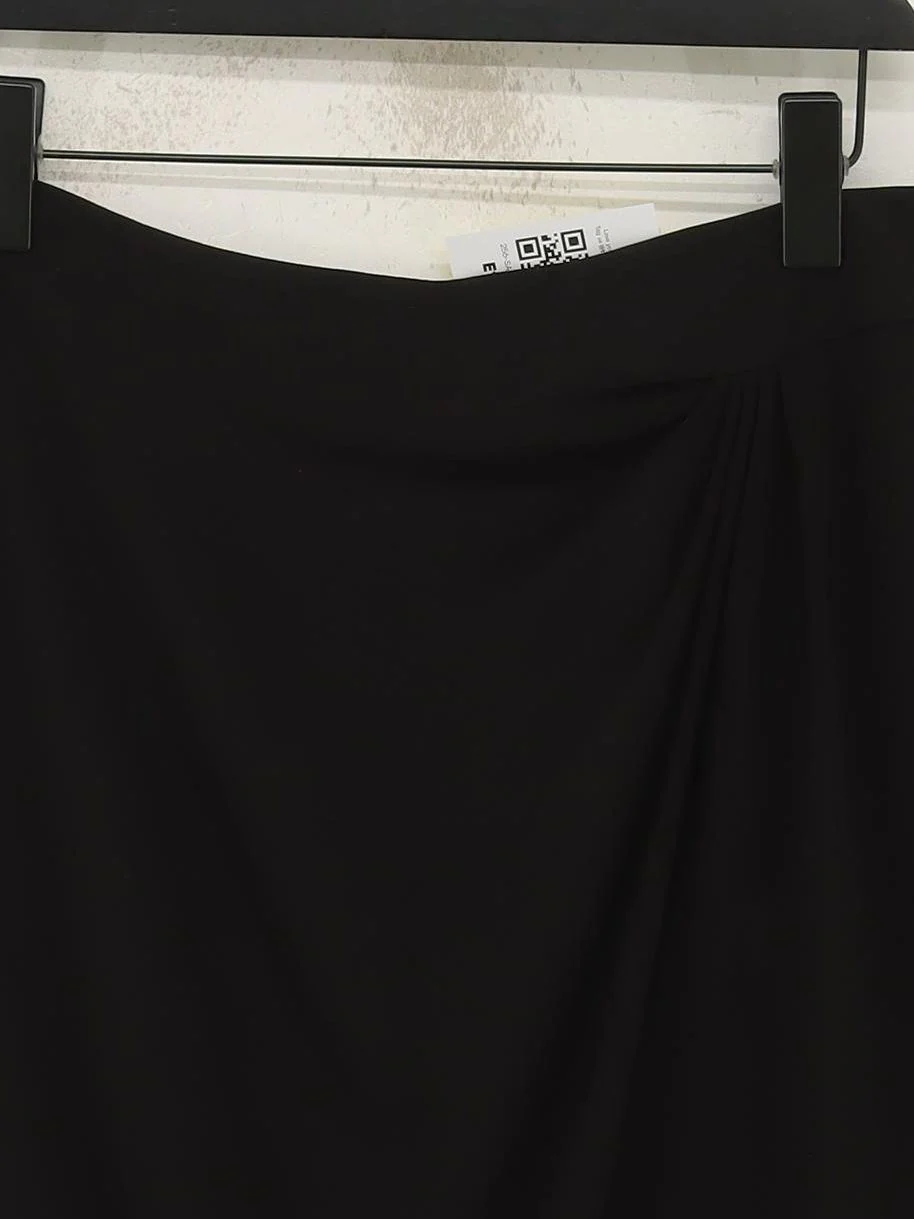 L.K. Bennett Women's Midi Skirt UK 14 Black Acetate - Image 3