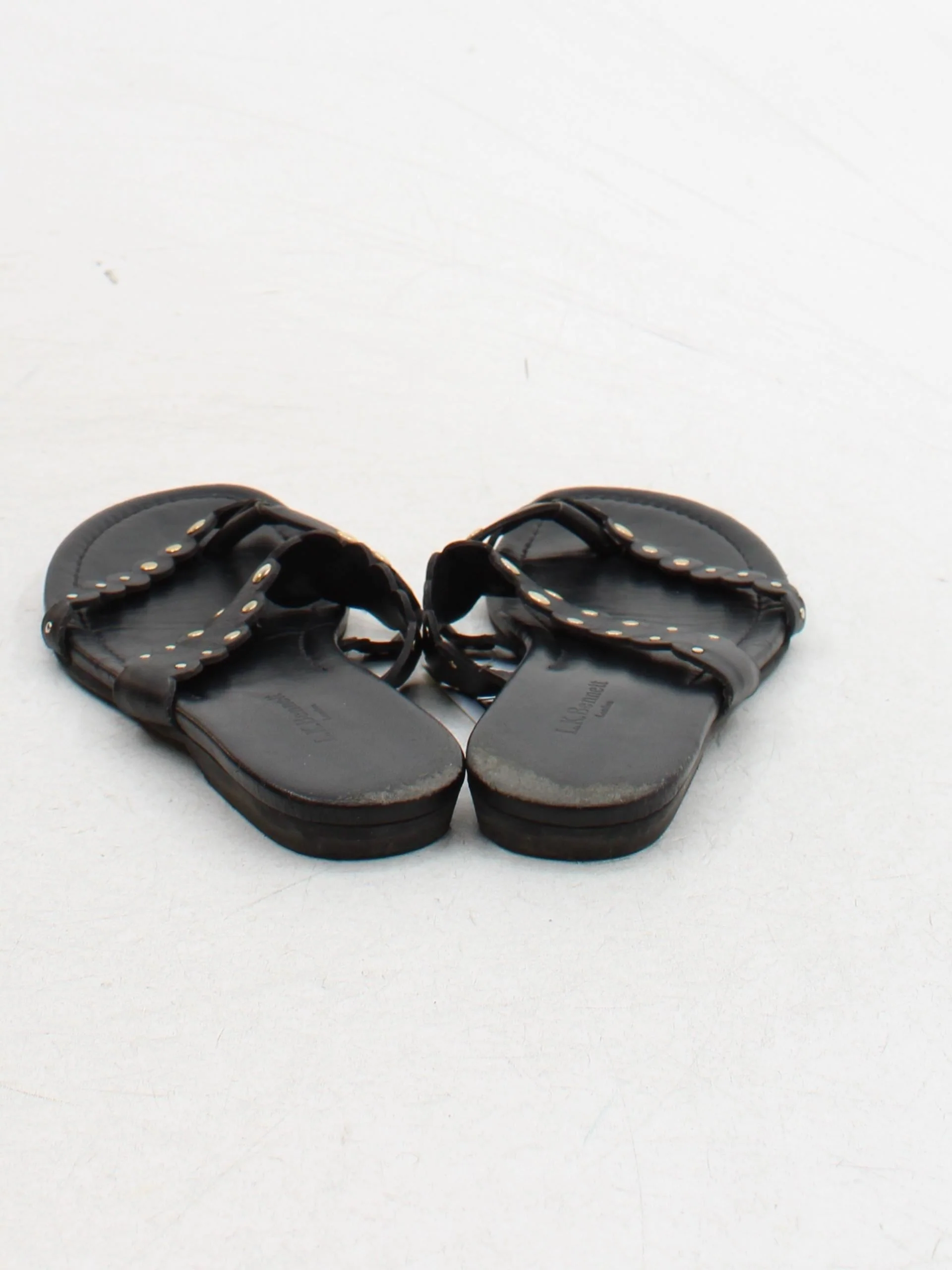 L.K. Bennett Women's Sandals UK 4 Black 100% Leather Flat - Image 3