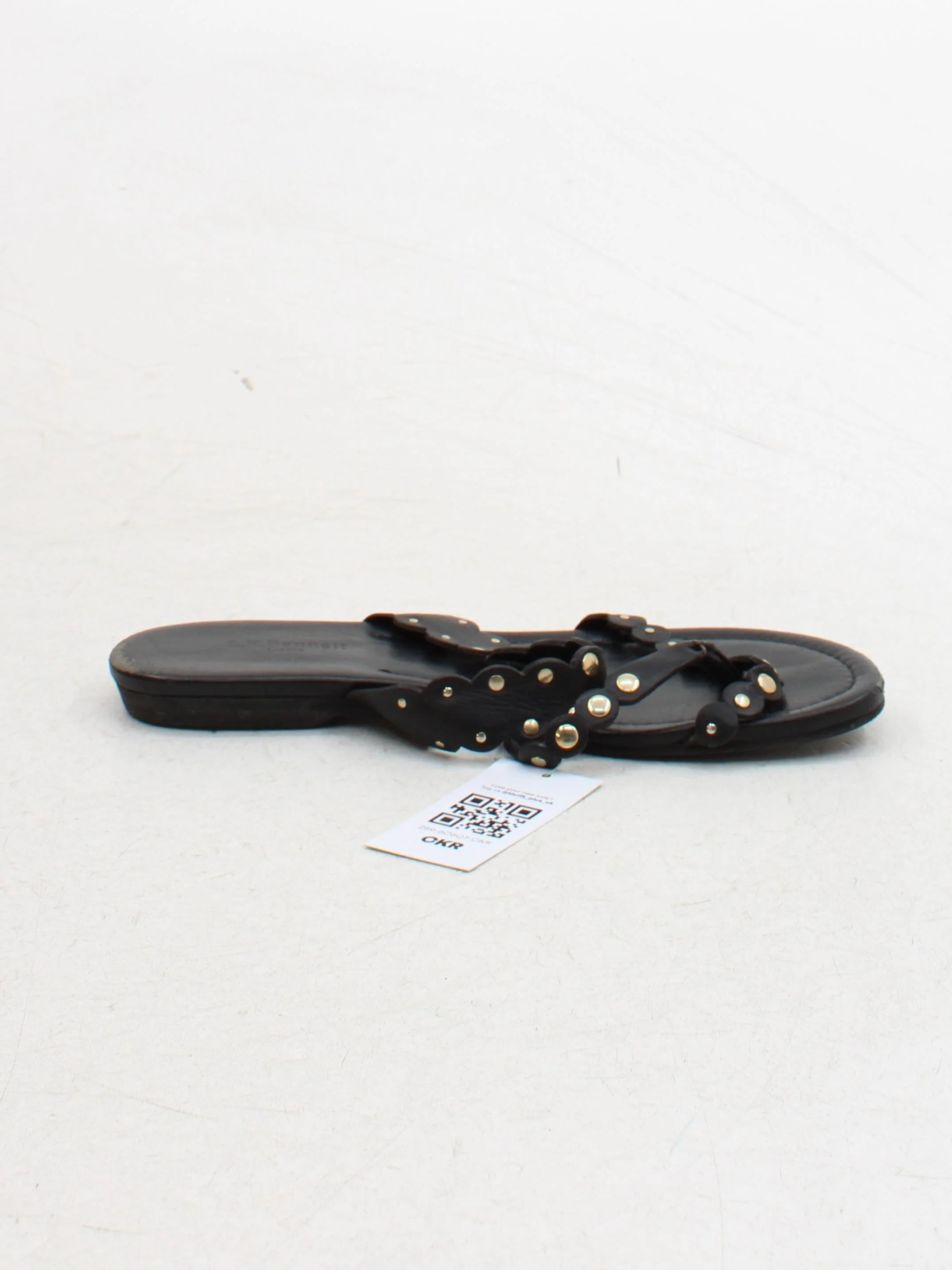 L.K. Bennett Women's Sandals UK 4 Black 100% Leather Flat - Image 5